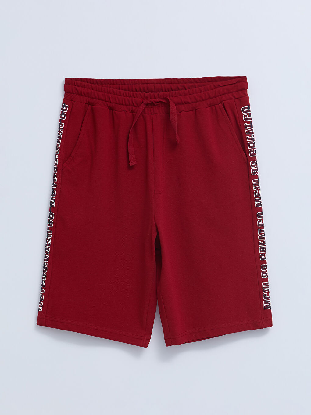 Kırmızı Standart Kalıp Erkek Pijama Alt Şort