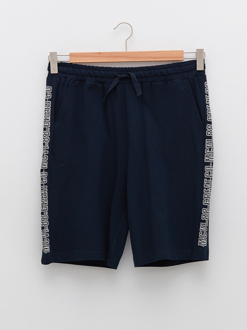 Lacivert Standart Kalıp Erkek Pijama Alt Şort-5