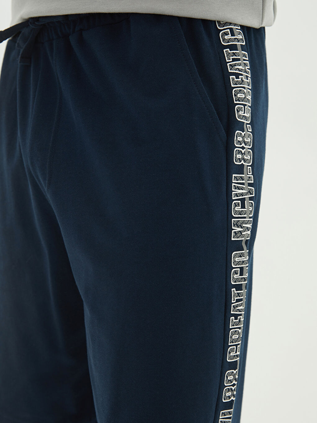 Lacivert Standart Kalıp Erkek Pijama Alt Şort-2