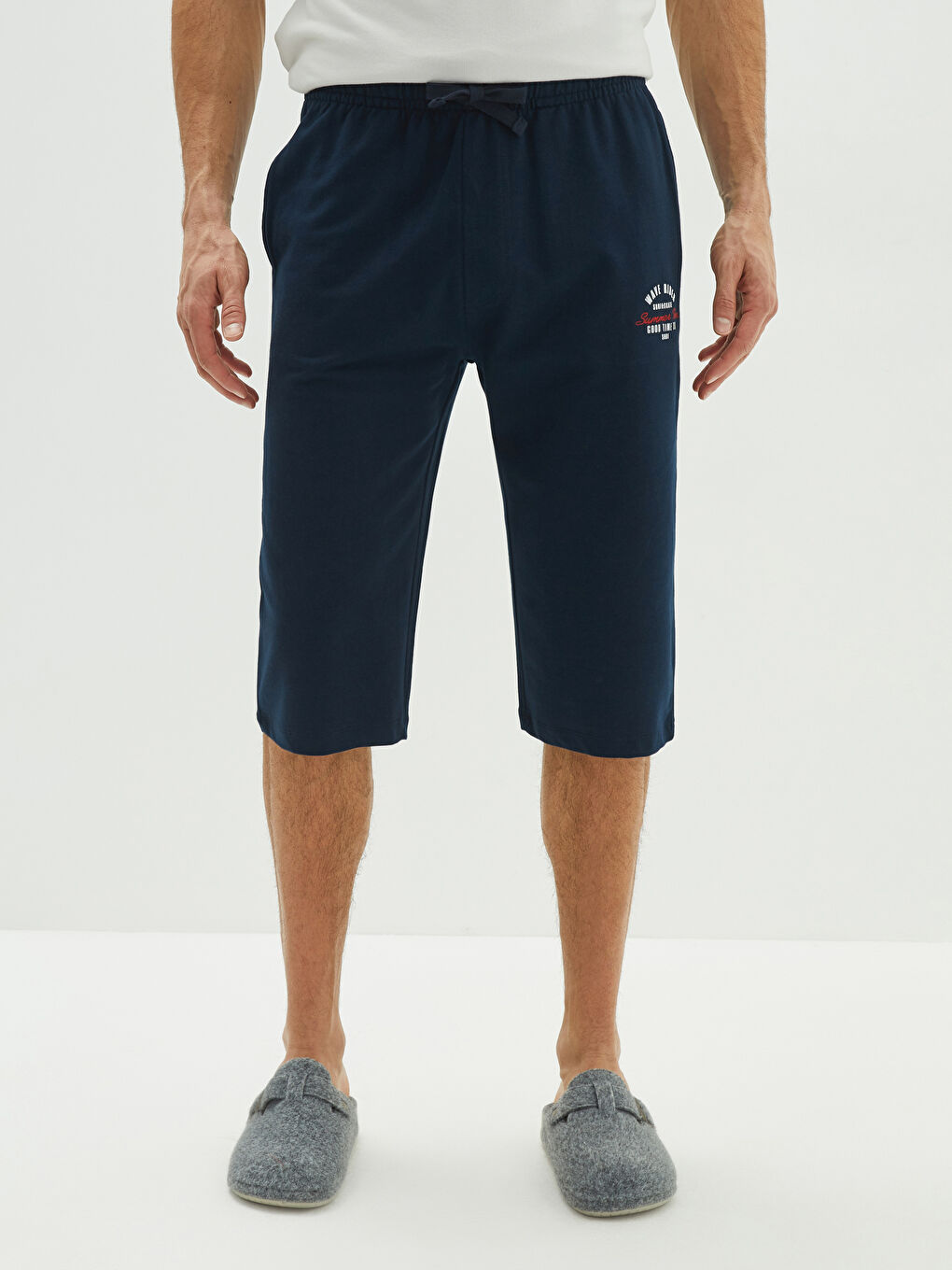 شورت بيجامة رجالي بقصة عادية-3