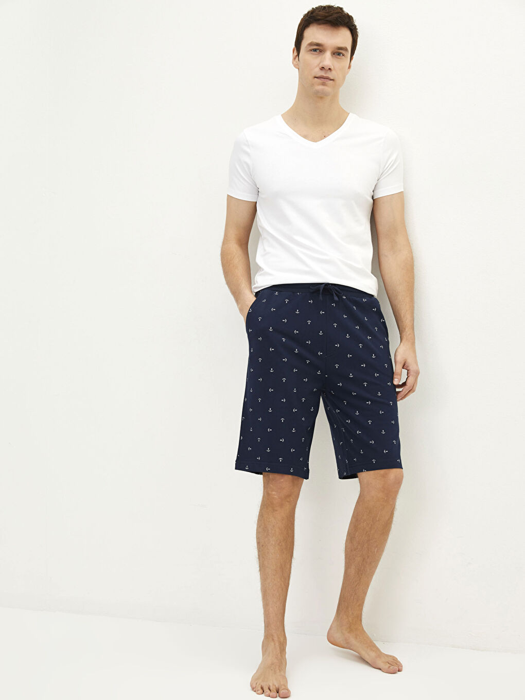 LC WAIKIKI Standard Fit Men's Pyjama Bottom Shorts -S23316Z8-LSJ