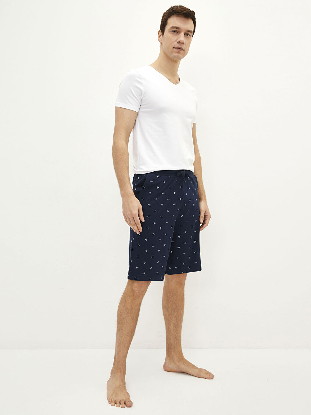LC WAIKIKI Standard Fit Men's Pyjama Bottom Shorts -S23316Z8-LSJ