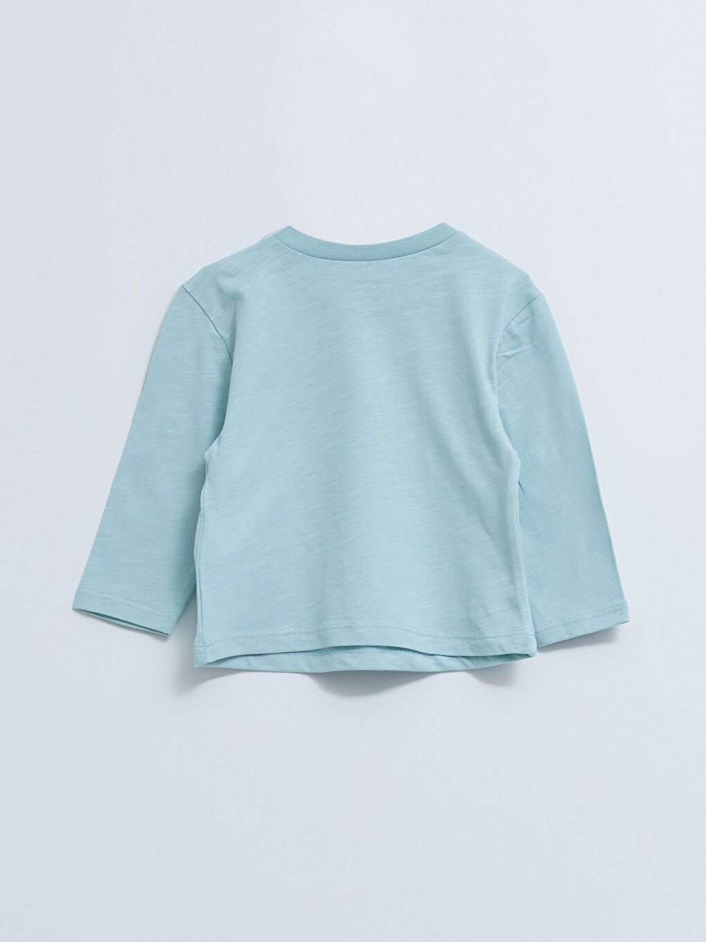 LCW baby Crew Neck Long Sleeve Printed Cotton Baby Boy T-Shirt 2 Pieces -S23338Z1-U1H