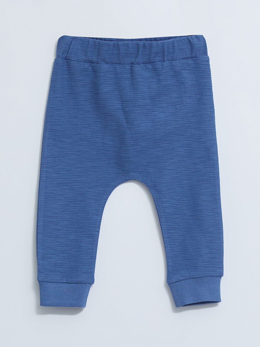 LCW baby Mavi Beli Lastikli Basic Pamuklu Erkek Bebek Pantolon 2'li - 1