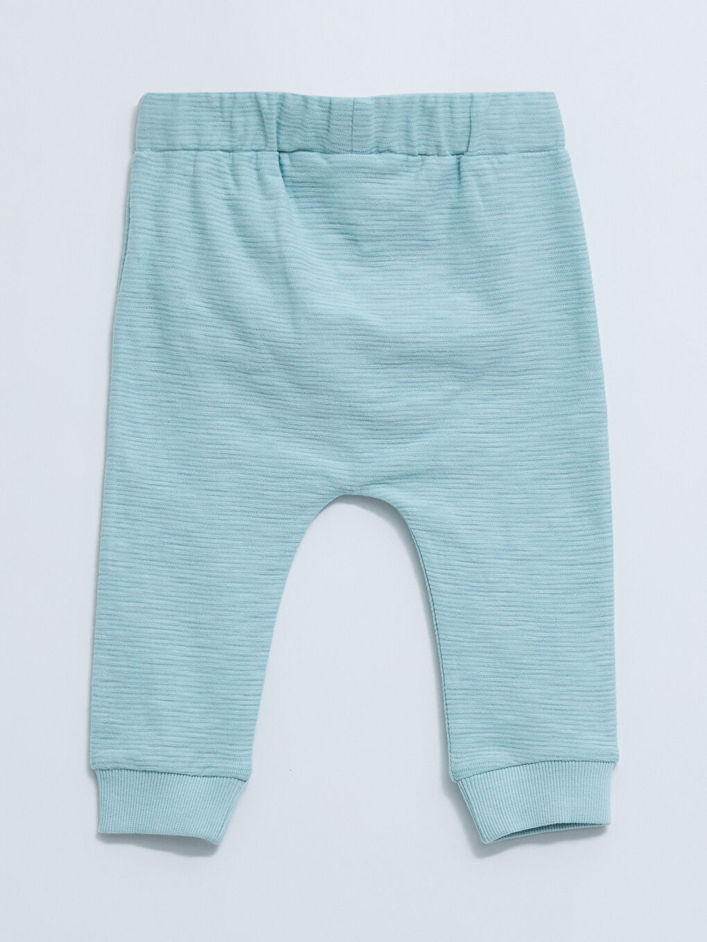 LCW baby Mavi Beli Lastikli Basic Pamuklu Erkek Bebek Pantolon 2'li - 4