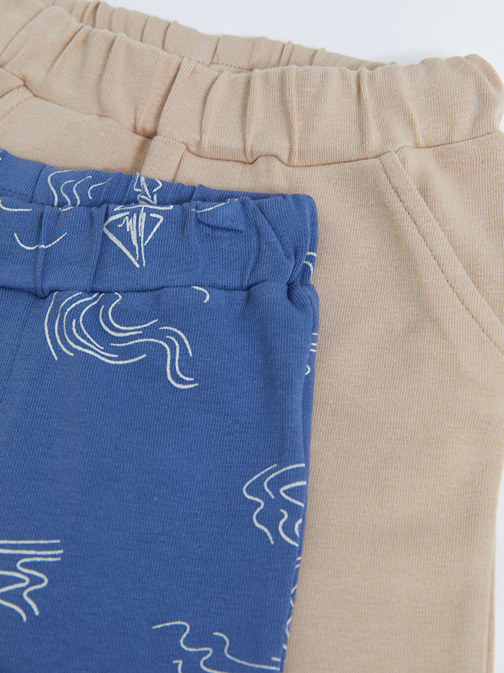 Elastischer Bund Baumwolle Baby Jungen Shorts 2er-Pack-1