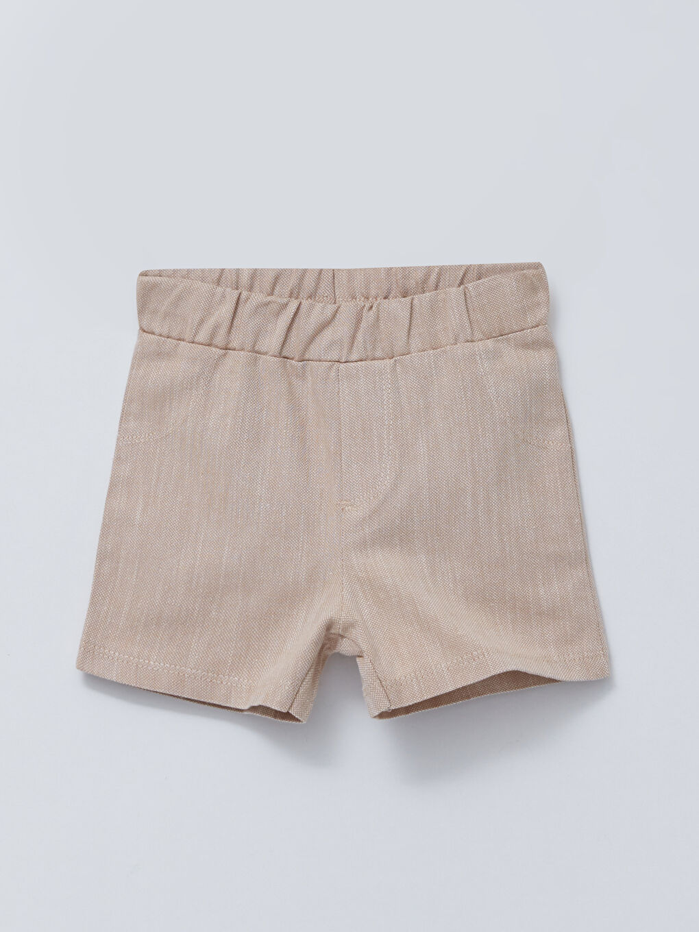 Polo Collar Short Sleeved Printed Cotton Baby Boy Snap Fastener Body and Shorts 2-Piece Set-2