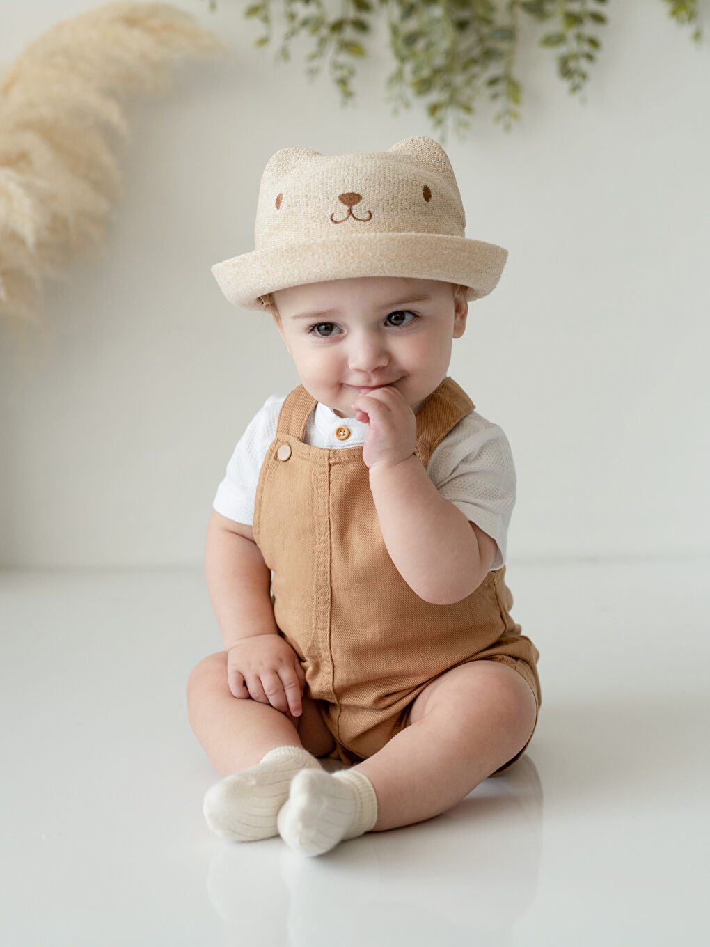 Basic Cotton Baby Boy Salopet