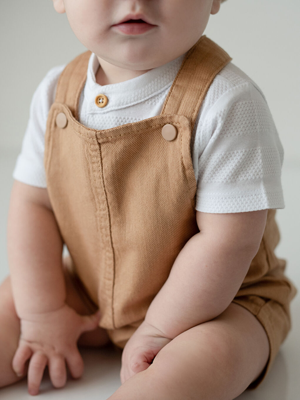 Basic Cotton Baby Boy Salopet-2