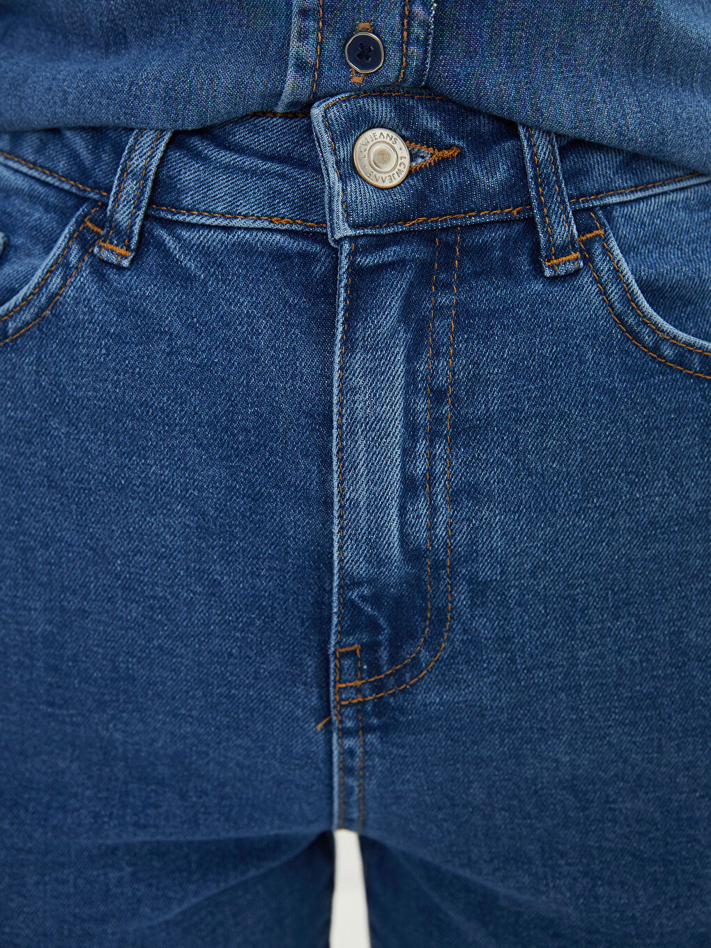 Blugi Dama Rodeo Croi Slim Cu Talie Înaltă și Detalii Buzunare-4