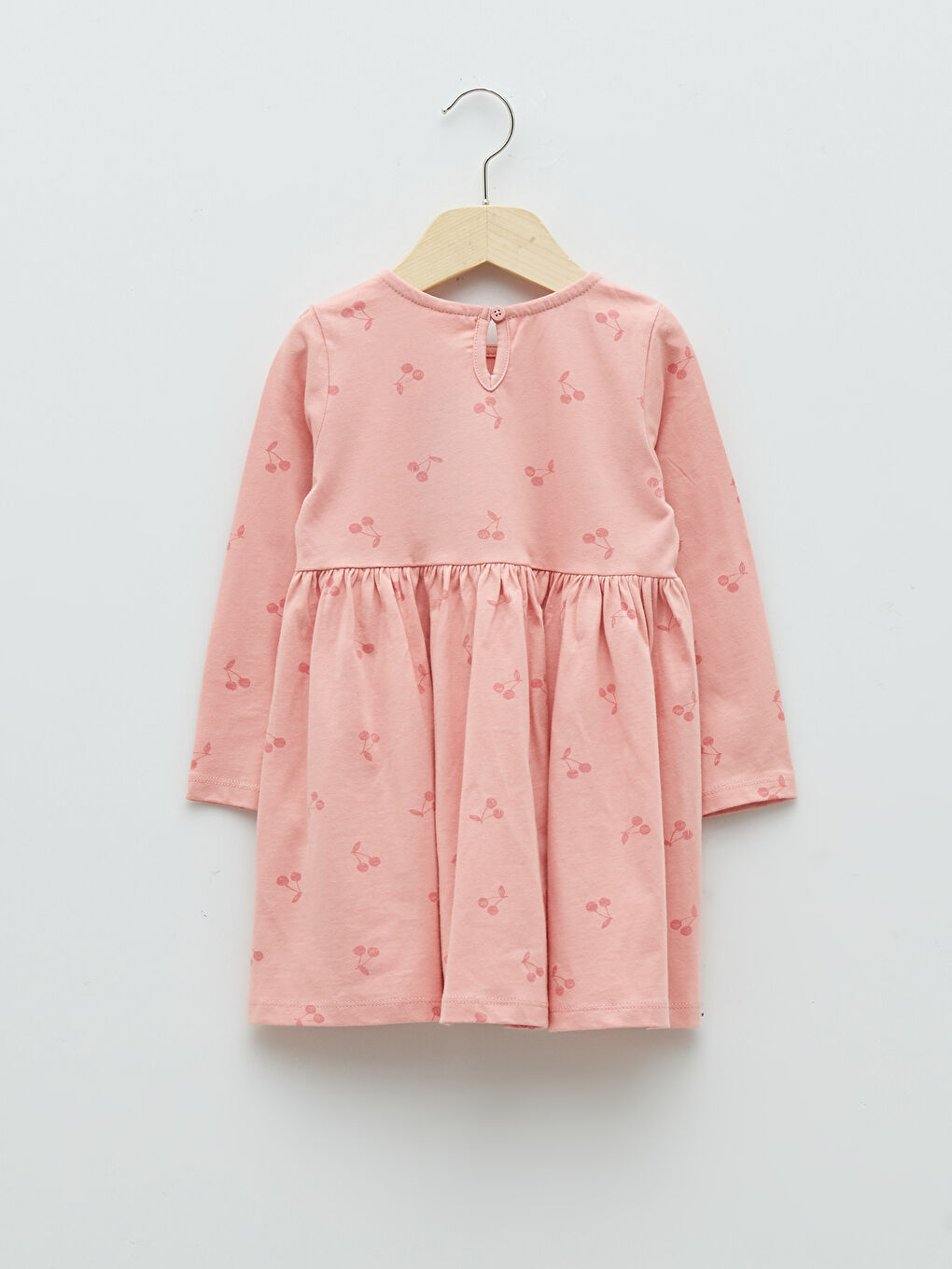 Robe Imprimée à Manches Longues Col Rond pour Bébé Fille-1