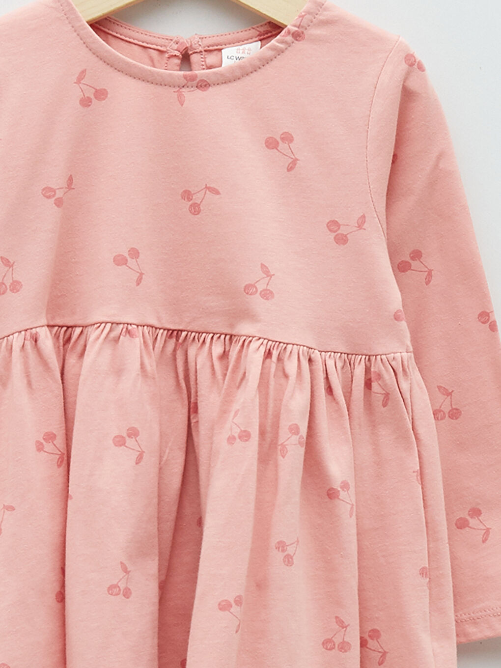 Robe Imprimée à Manches Longues Col Rond pour Bébé Fille-2