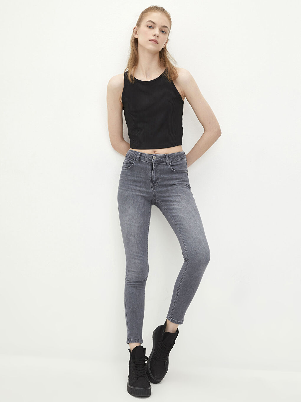 Mercury Skinny Fit Straight Pocket Detailed Women's Rodeo Jean Trousers