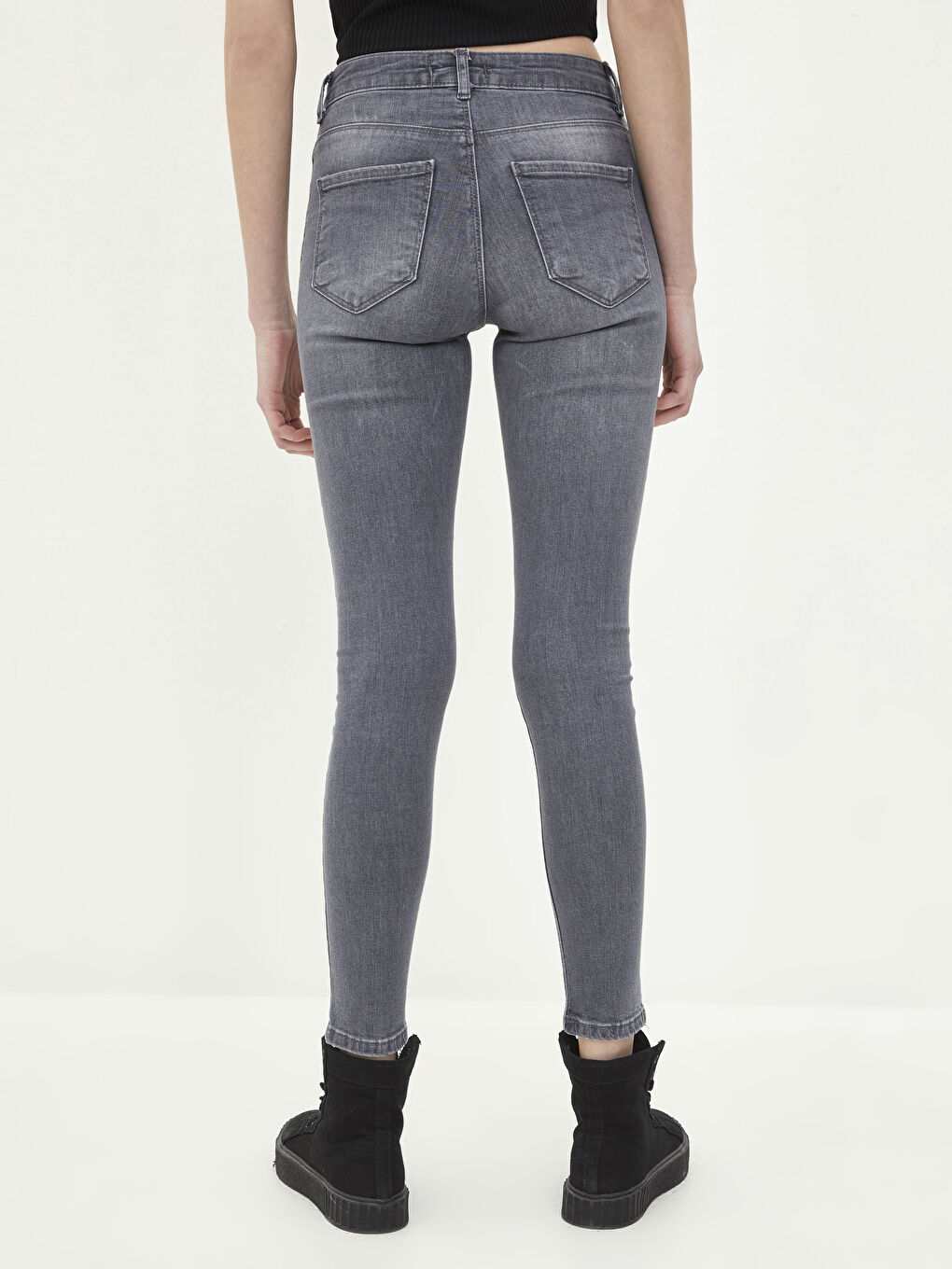 Mercury Skinny Fit Straight Pocket Detailed Women's Rodeo Jean Trousers-4