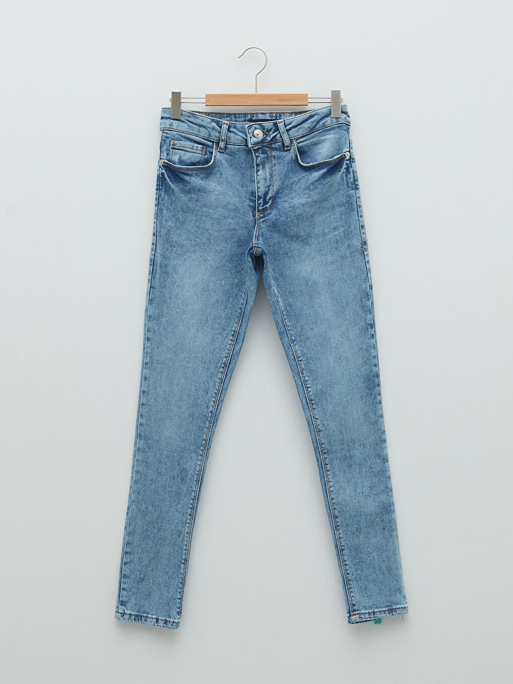 Normal Waist Mercury Skinny Fit Women's Rodeo Jean Trousers with Pocket Detail -S23444Z8-311
