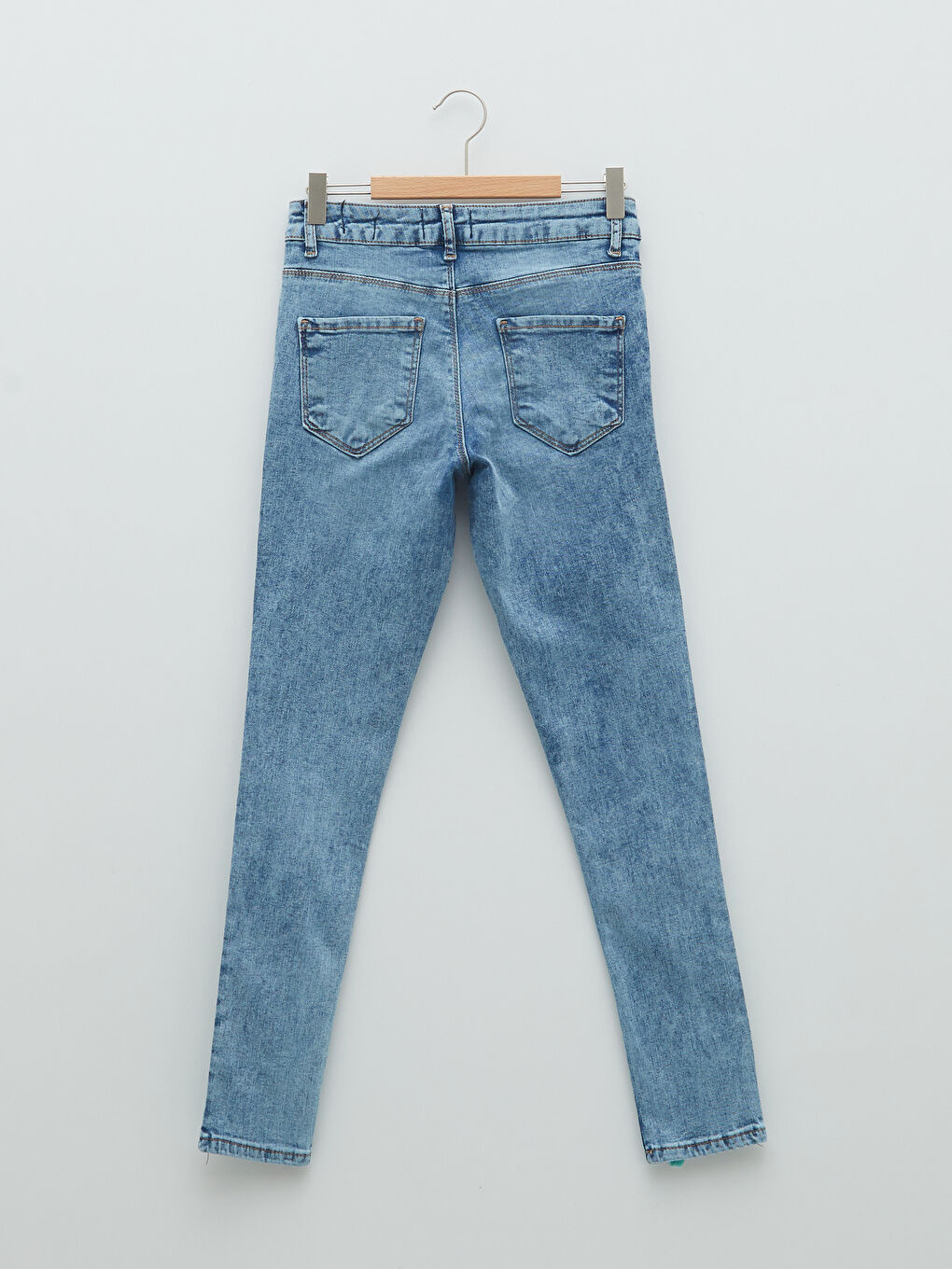 Normal Waist Mercury Skinny Fit Women's Rodeo Jean Trousers with Pocket Detail -S23444Z8-311