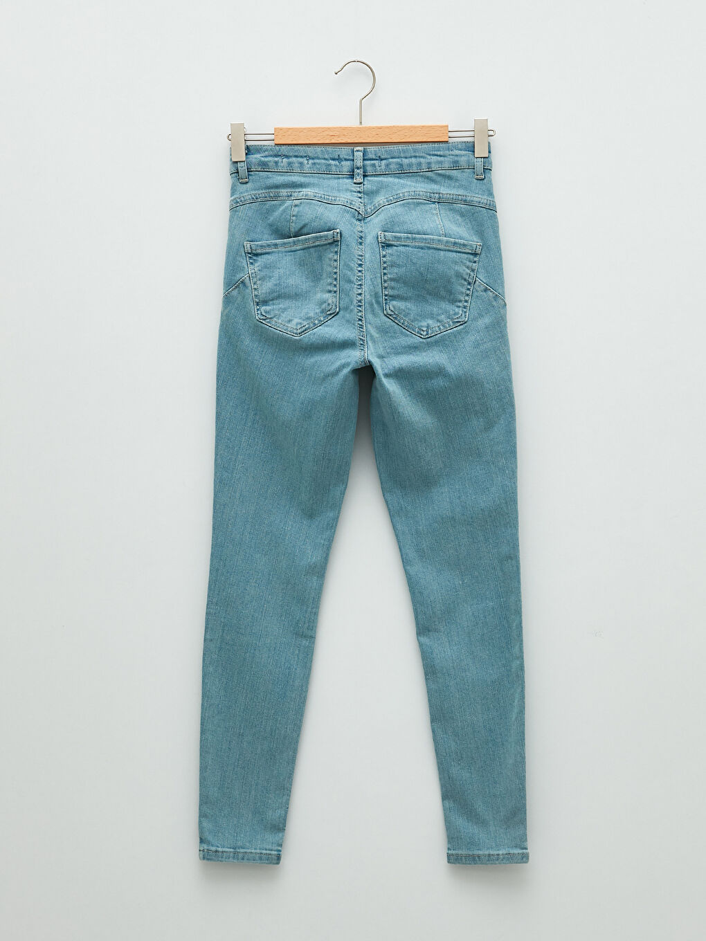 Normal Waist Mercury Skinny Fit Women's Rodeo Jean Trousers with Pocket Detail-6