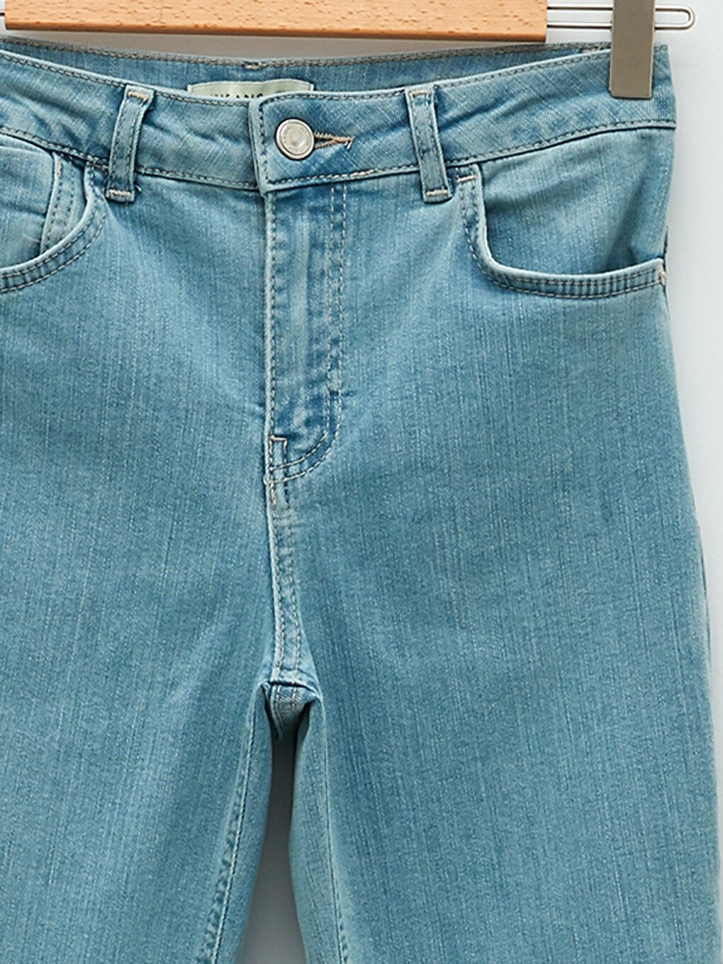 Normal Waist Mercury Skinny Fit Women's Rodeo Jean Trousers with Pocket Detail-7