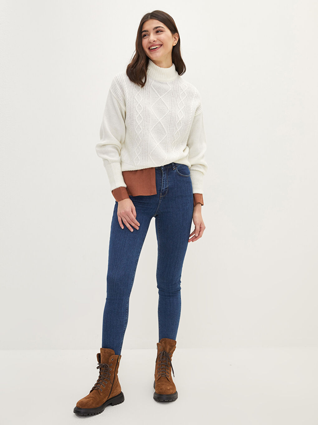 LCW Jeans Farmerke sa visokim strukom Jupiter ekstra uskog kroja za žene -S23451Z8-507