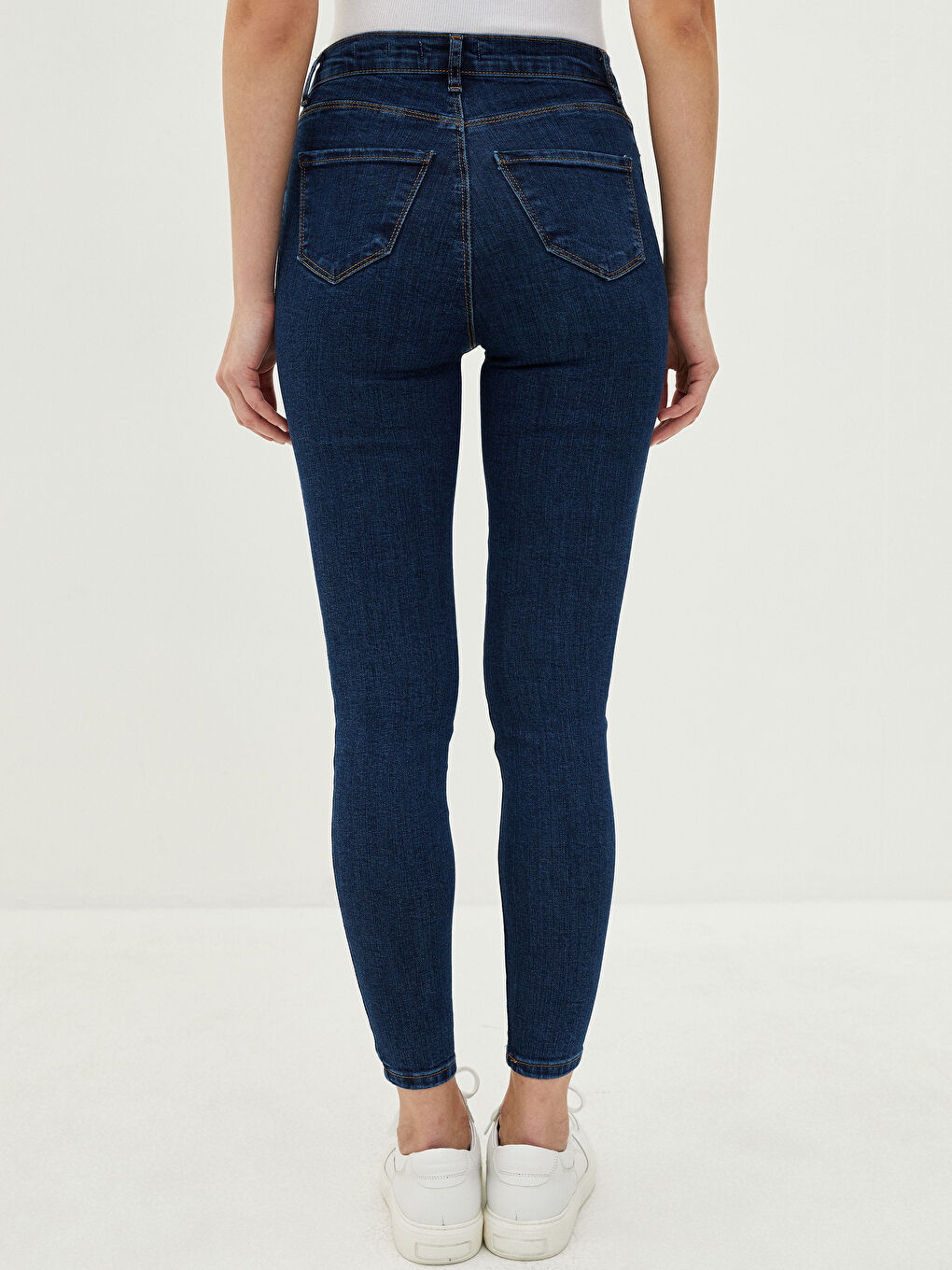 İndigo Yüksek Bel Jüpiter Süper Skinny Fit Kadın Jean Pantolon-3