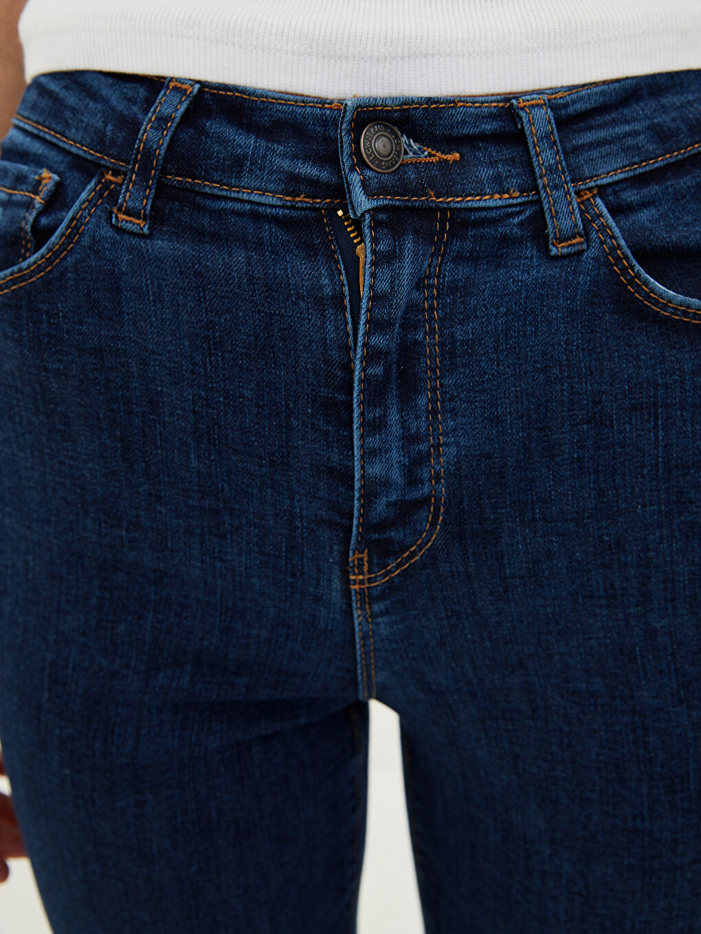 İndigo Yüksek Bel Jüpiter Süper Skinny Fit Kadın Jean Pantolon-4