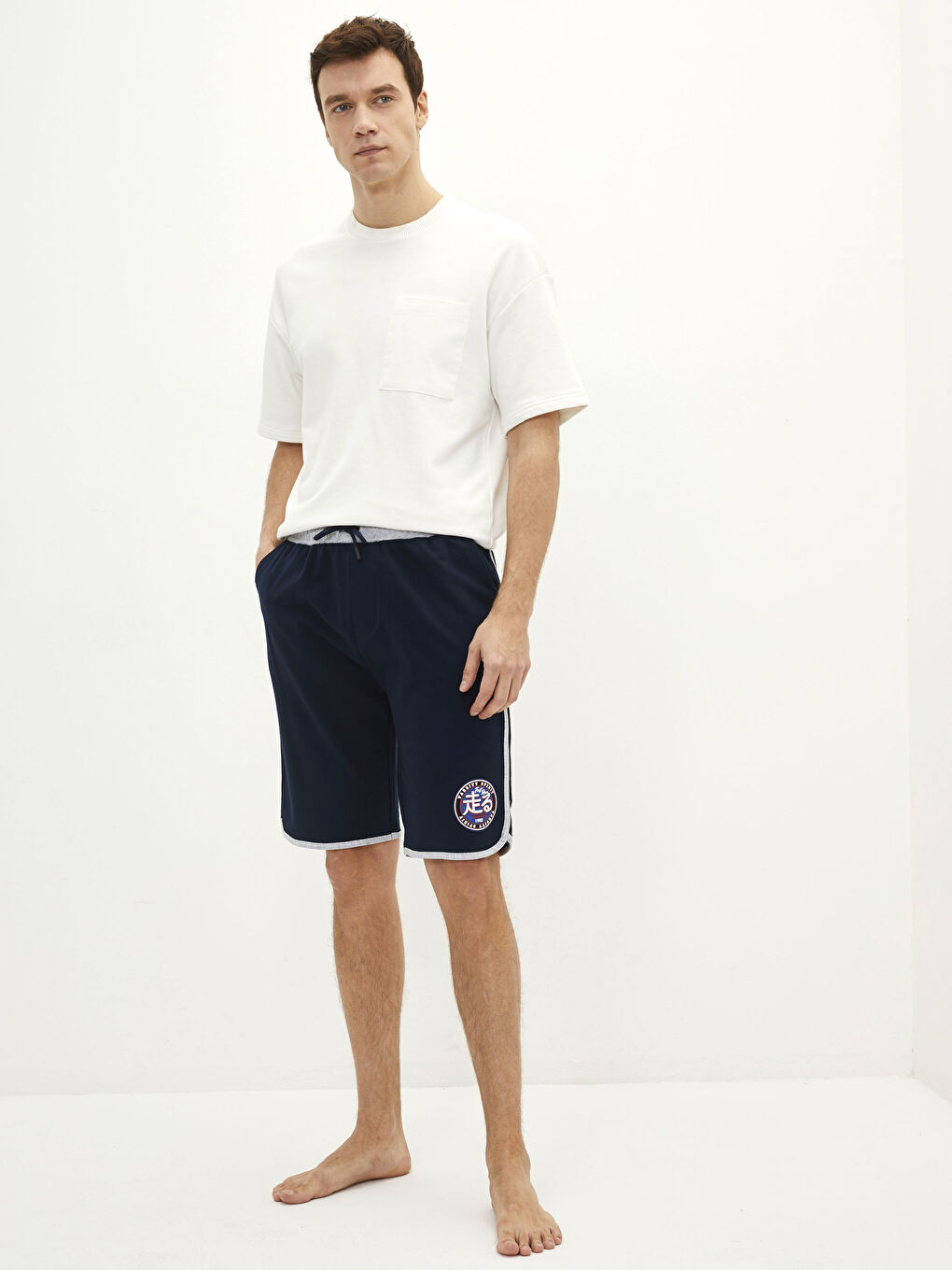 LC WAIKIKI Standard Fit Men's Pyjama Bottom Shorts -S23465Z8-RFF