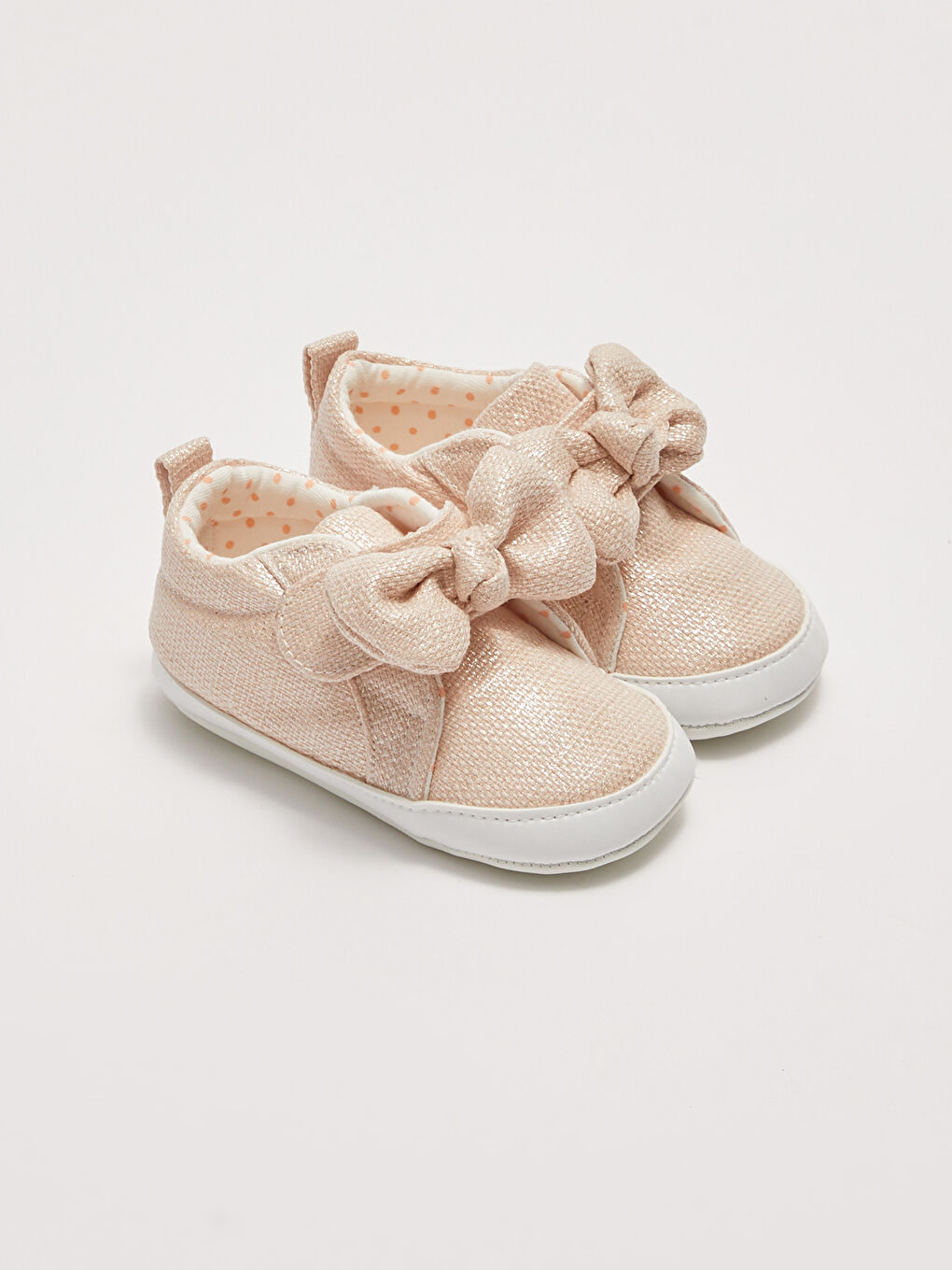 LCW STEPS Ribbon Detailed Velcro Closure Baby Girl Pre-Toddler Shoes -S23475Z1-SBW