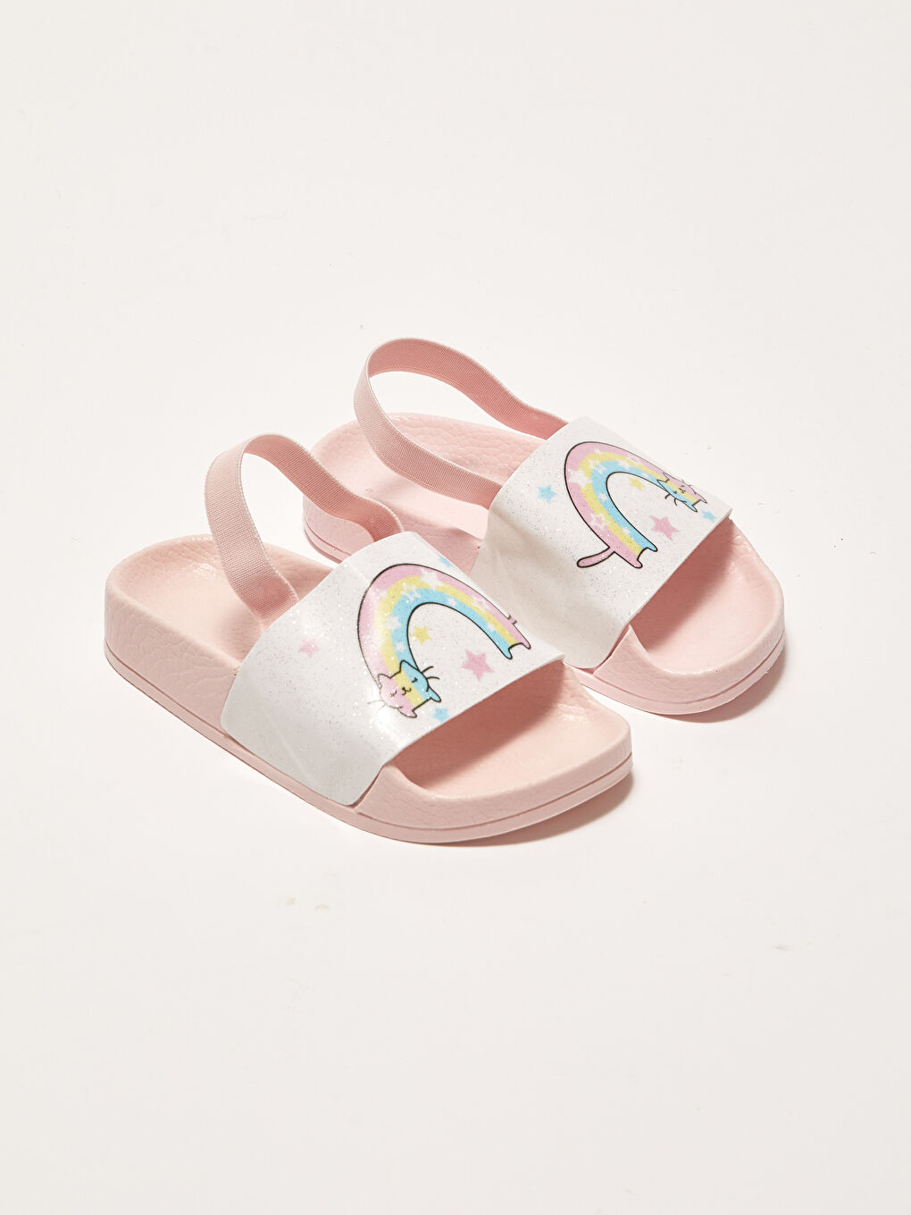 Single Band Elastic Baby Girl Beach Slippers