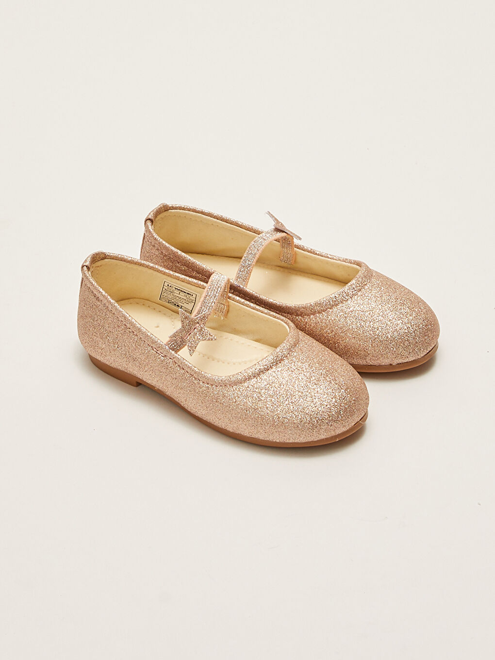 Ballerines Argentées Élastiques Pour Bébé Fille