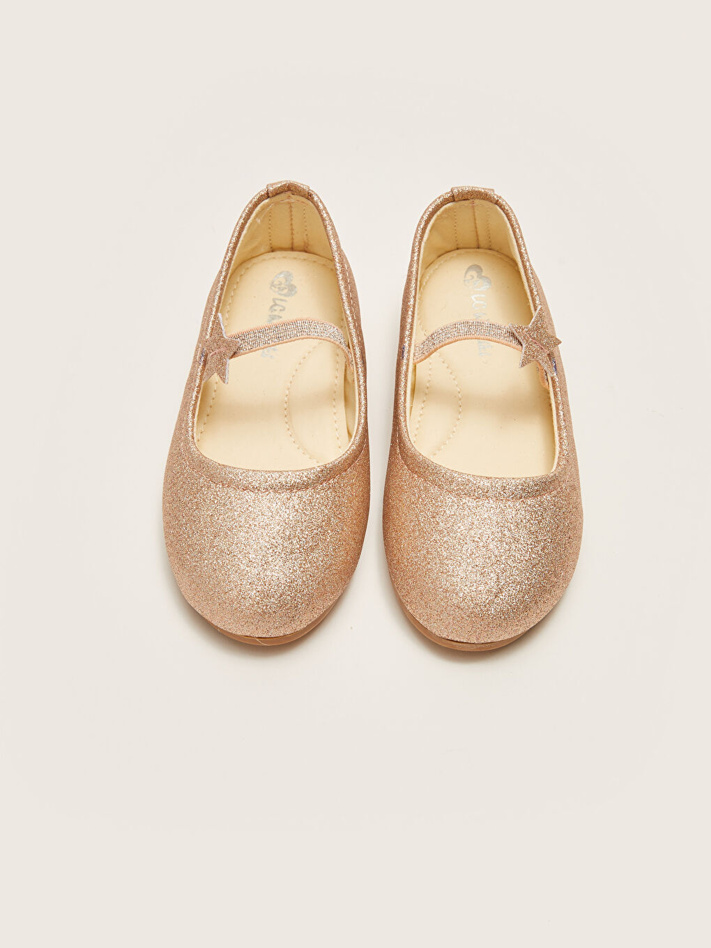 Ballerines Argentées Élastiques Pour Bébé Fille-2