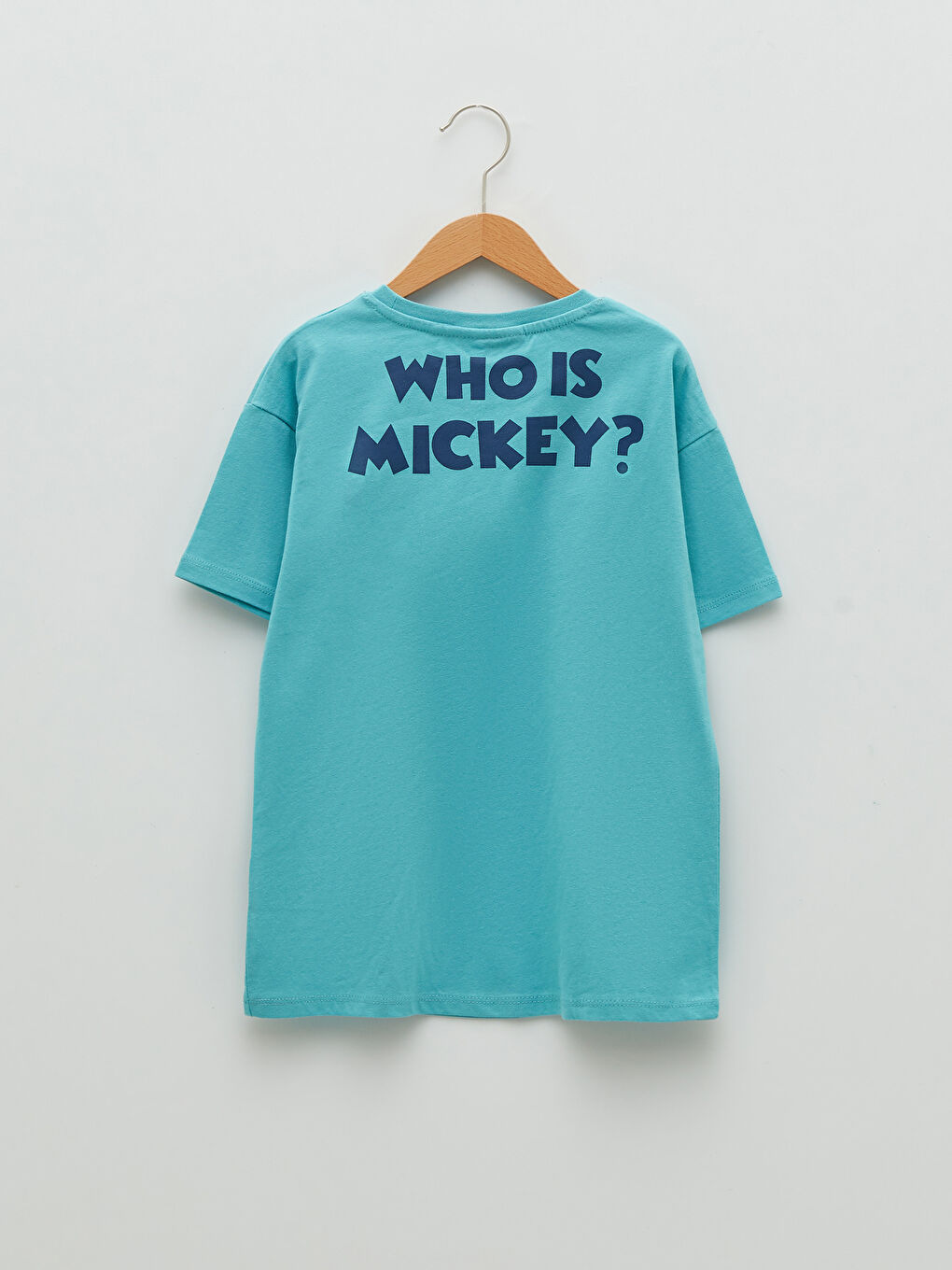 Crew Neck Mickey Mouse Printed Short Sleeve Boys' T-Shirt-3