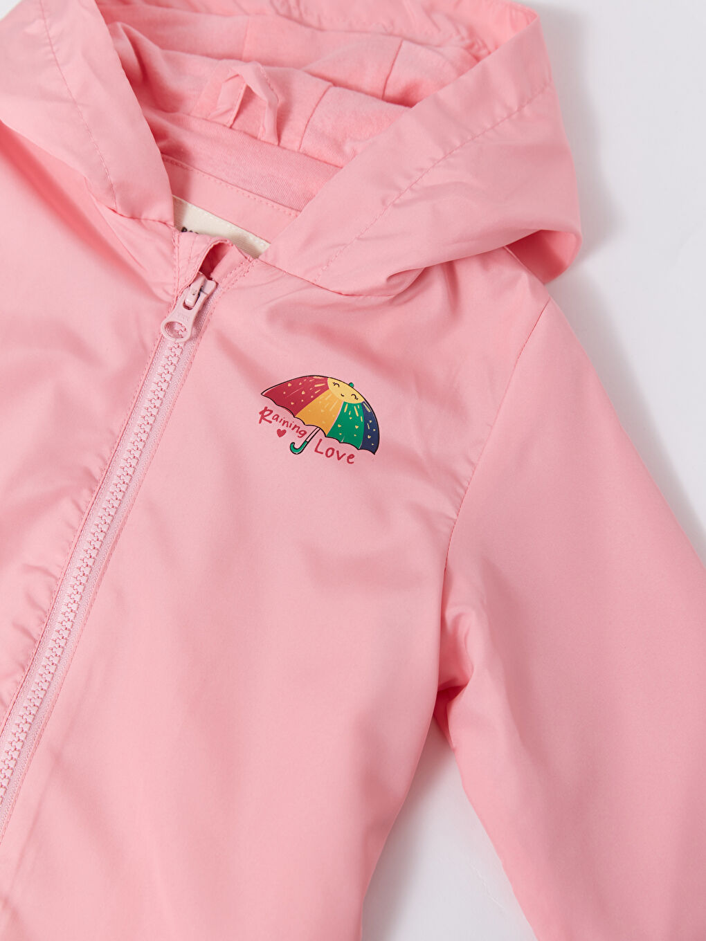 معطف وردى طفلة صغيرة-2