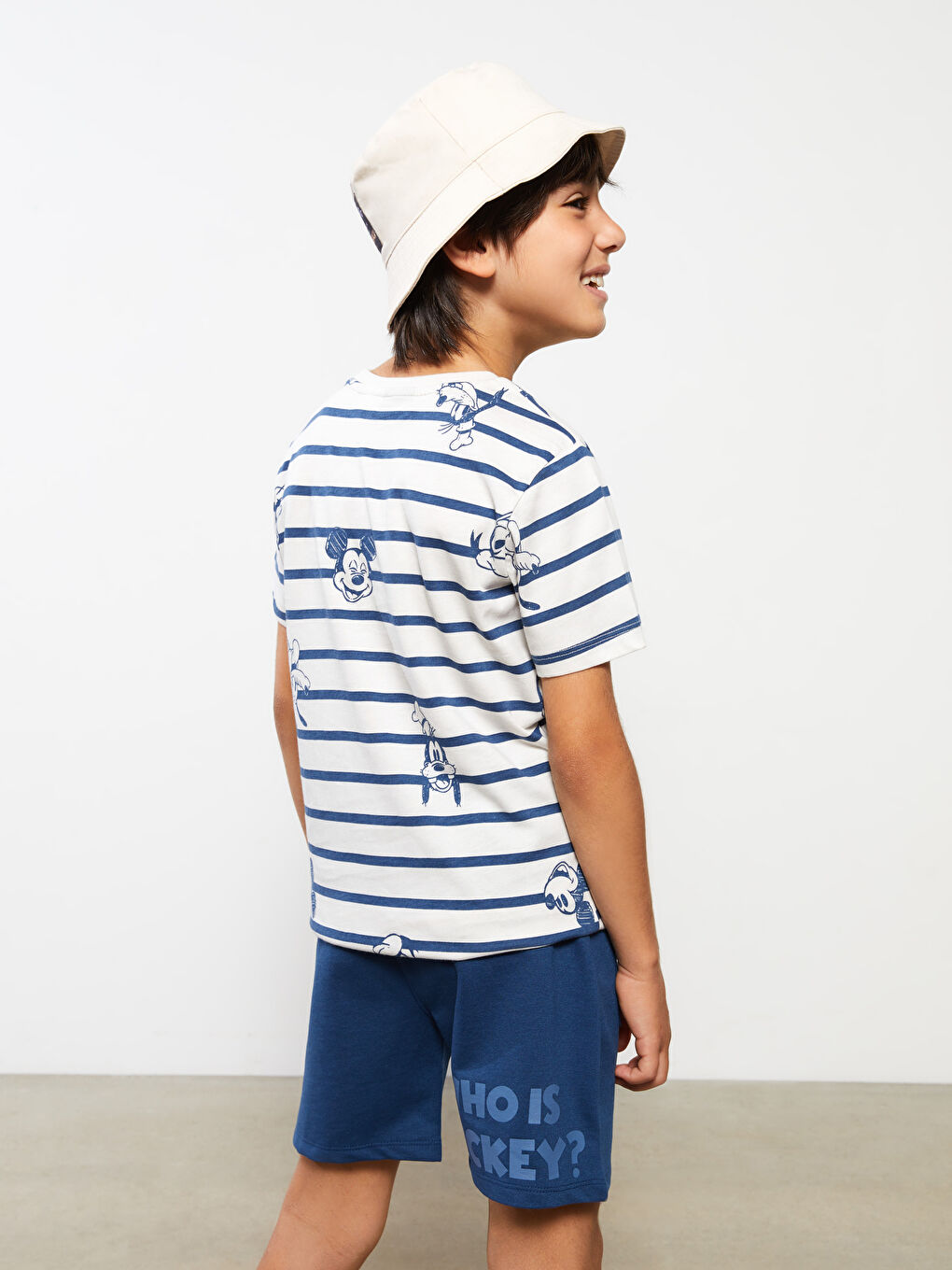 Mickey Mouse Printed Boy Shorts With Elastic Waist -S23502Z4-HFS
