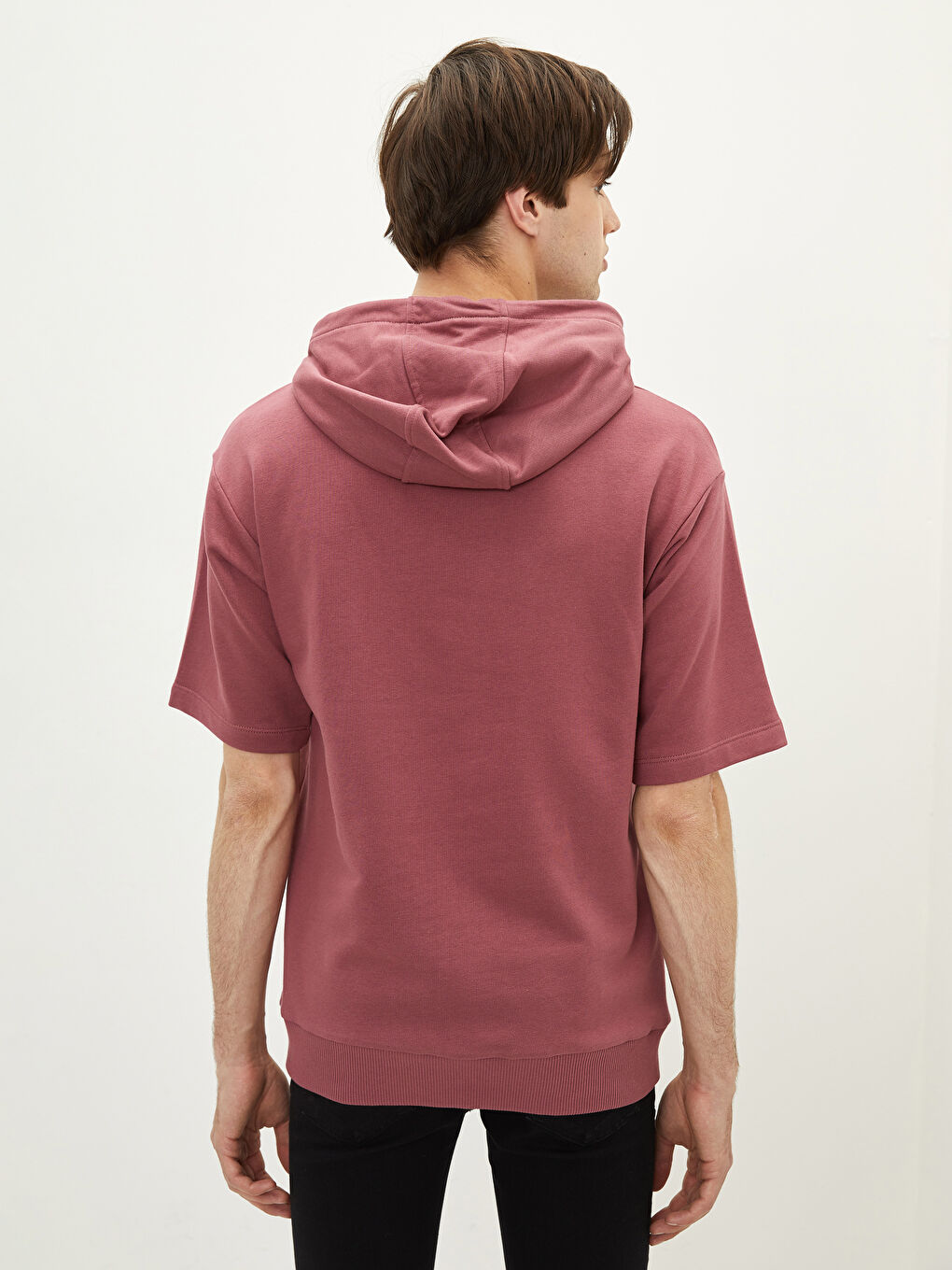 LC Waikiki Men's Hoodie Short Sleeve Hoodie -S23503Z8-RUK