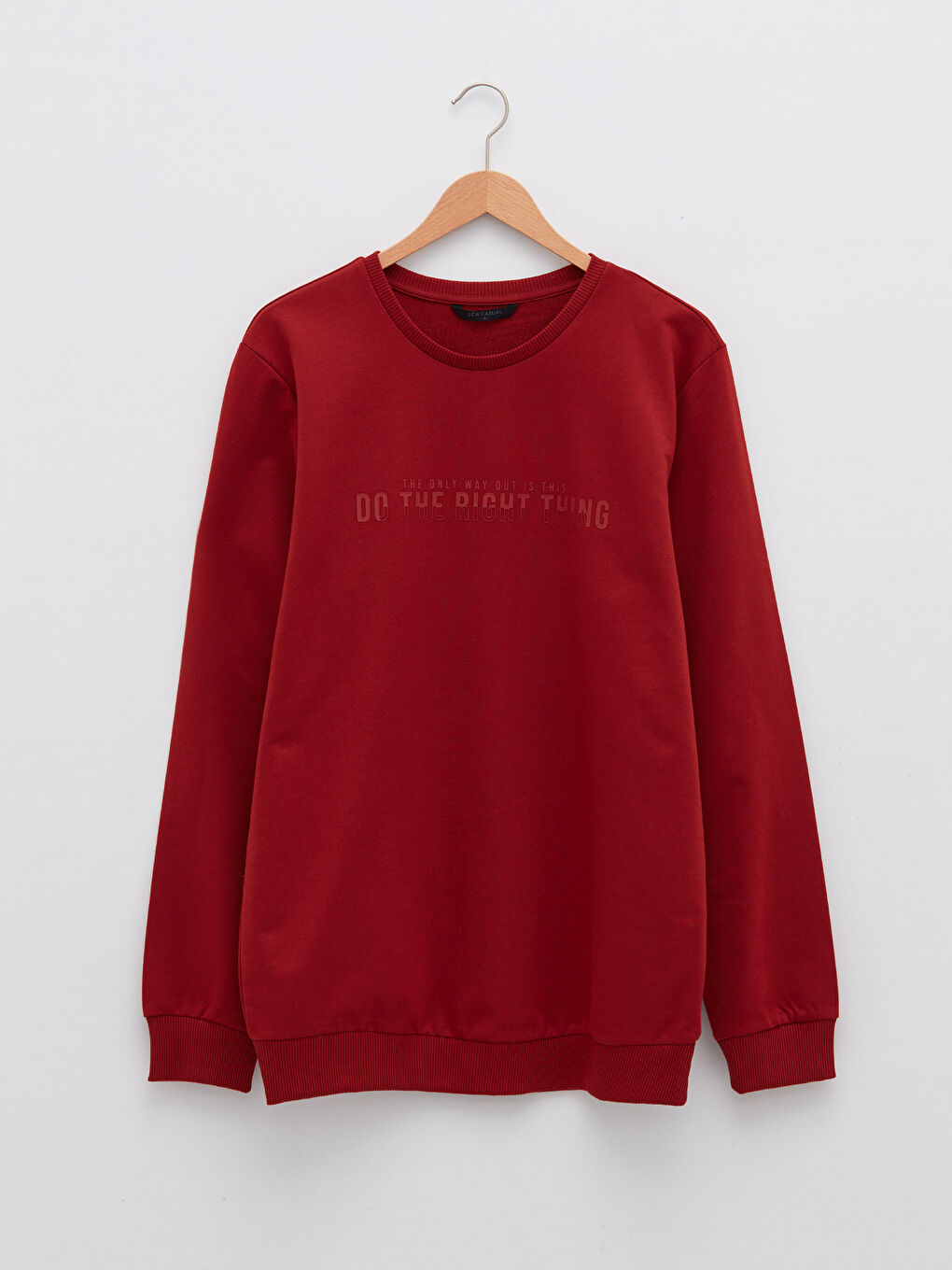 Crew Neck Long Sleeve Printed Men's Sweatshirt-5