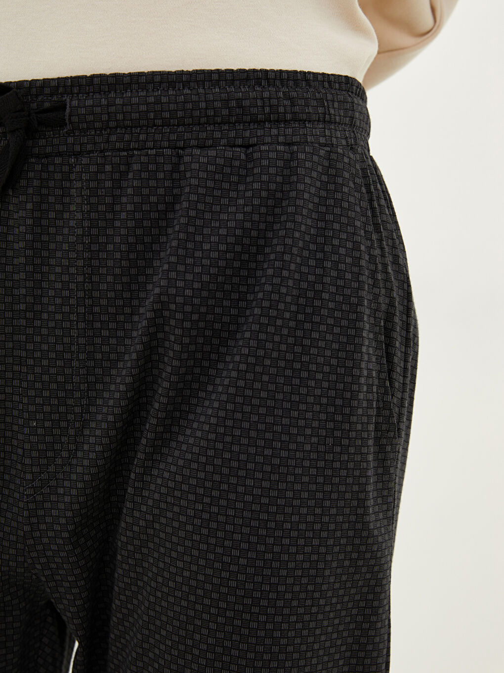 Antrasit Standart Kalıp Erkek Pijama Altı-4