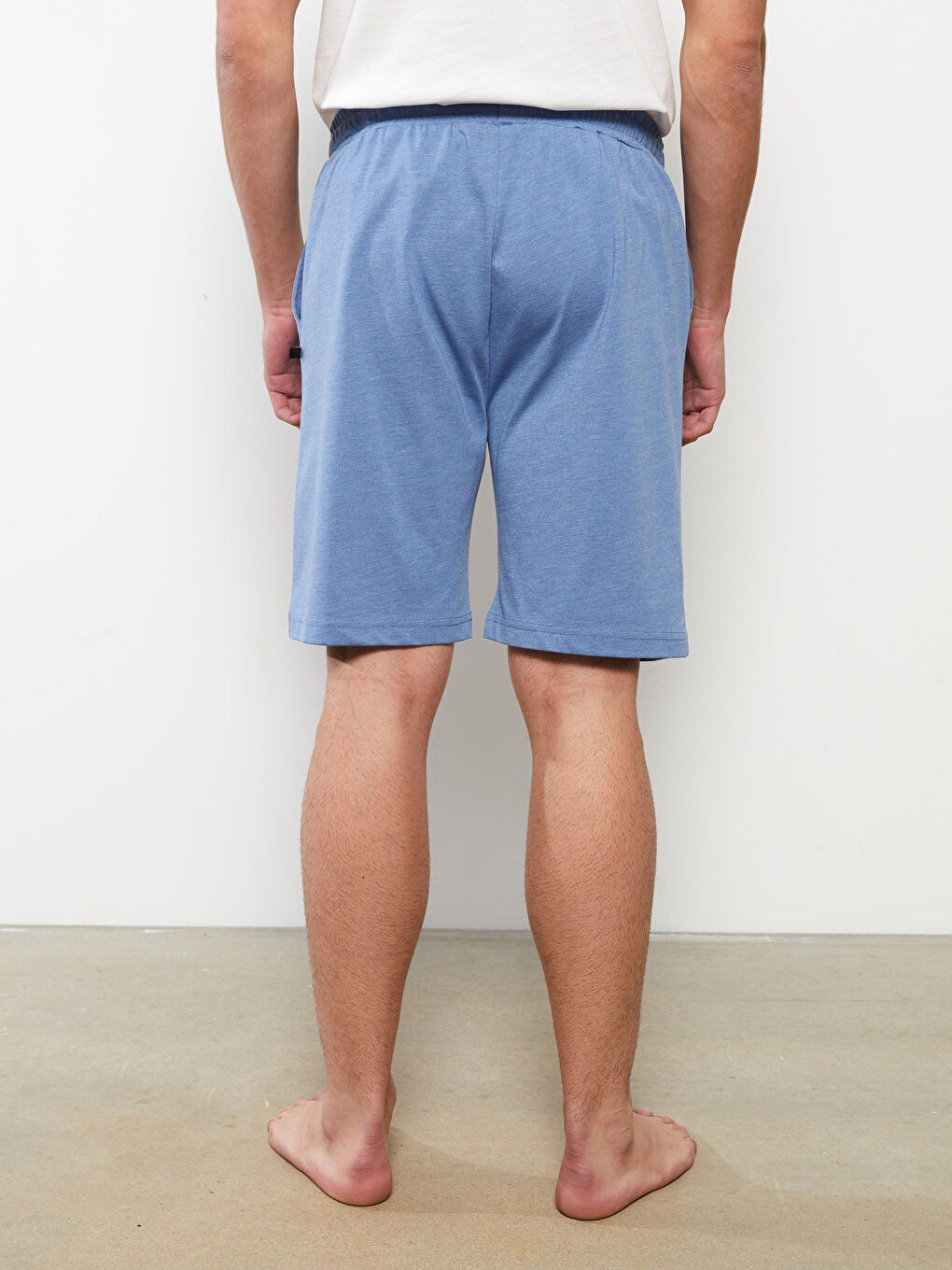 Mavi Standart Kalıp Erkek Pijama Alt Şort-3