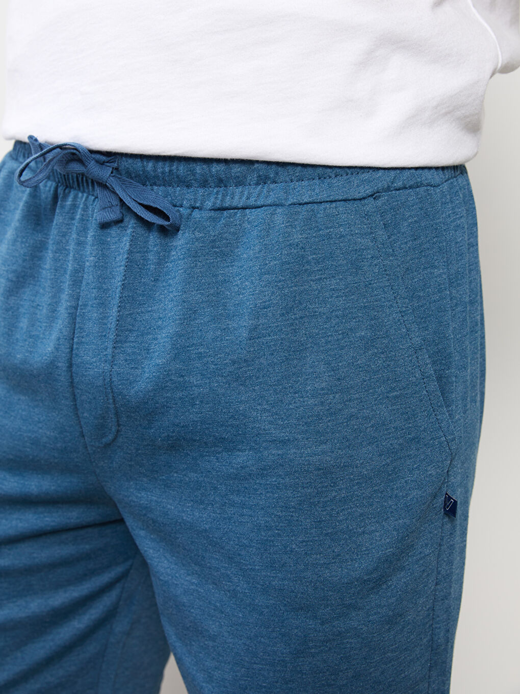 Petrol Standart Kalıp Erkek Pijama Alt Şort-3