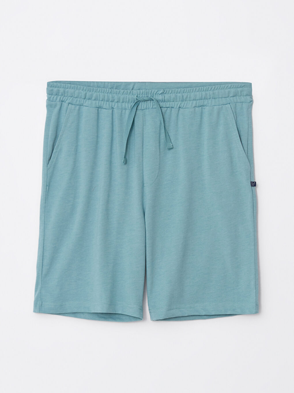 Yeşil Standart Kalıp Erkek Pijama Alt Şort-5