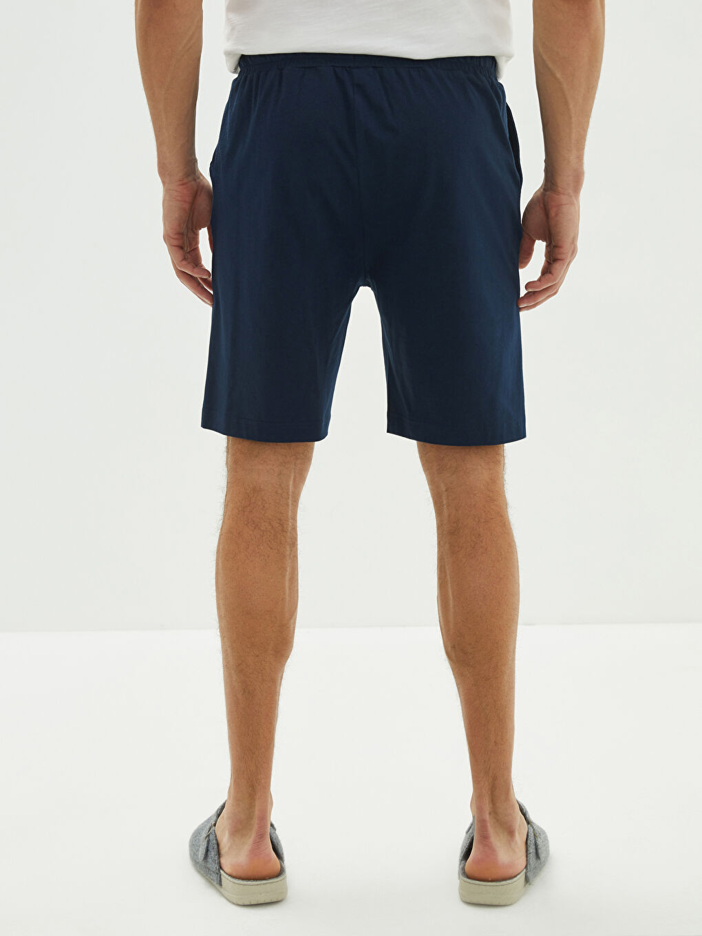 Standard Fit Men's Pyjama Bottom Shorts -S23518Z8-DWP - LC