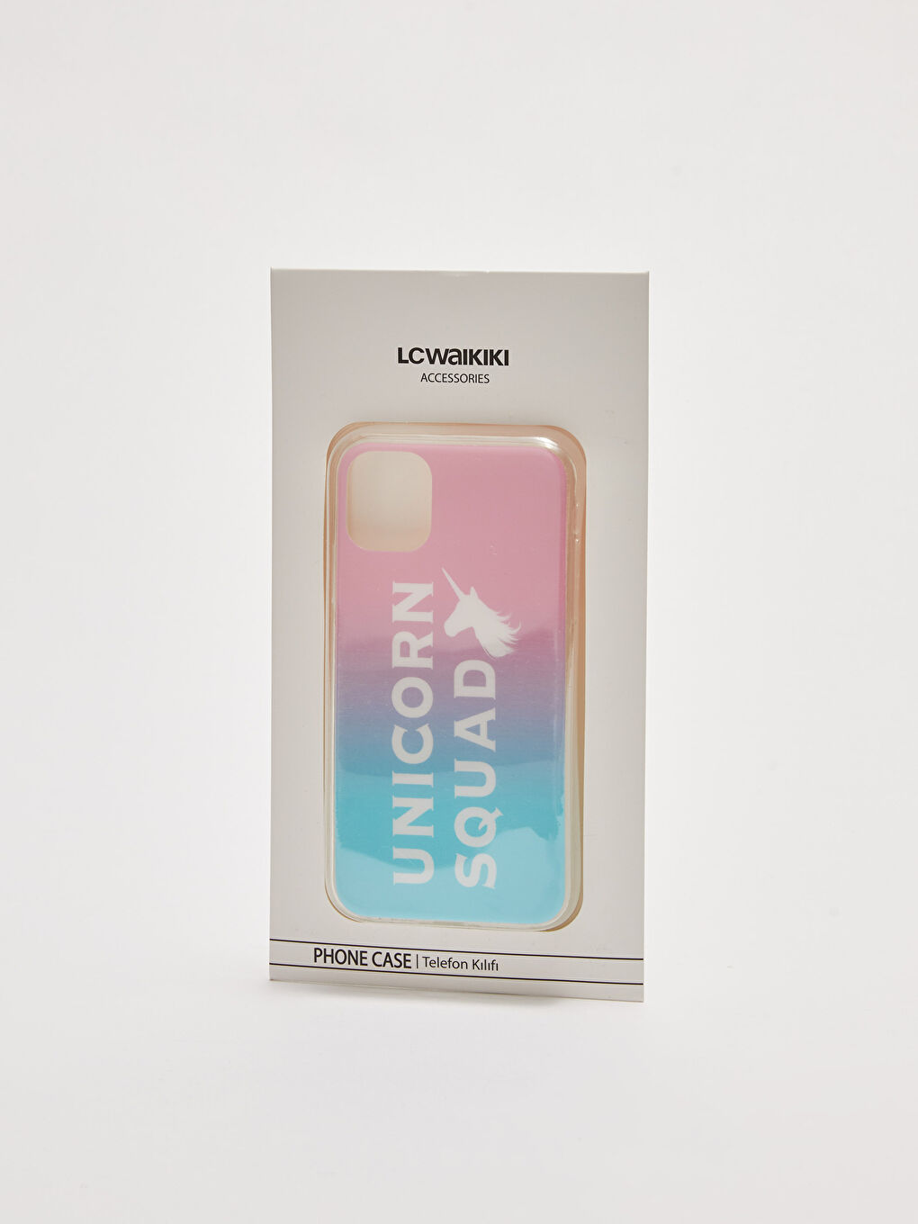 Text Printed Color Transition Telephone Case