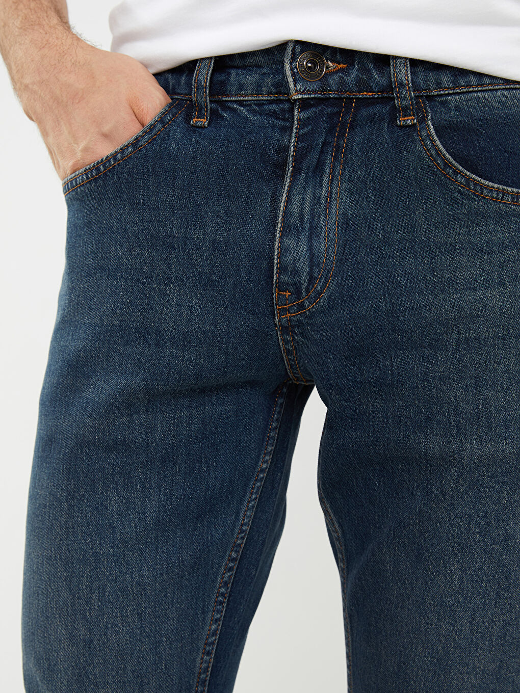 750 Blugi Slim Fit pentru Bărbați-4