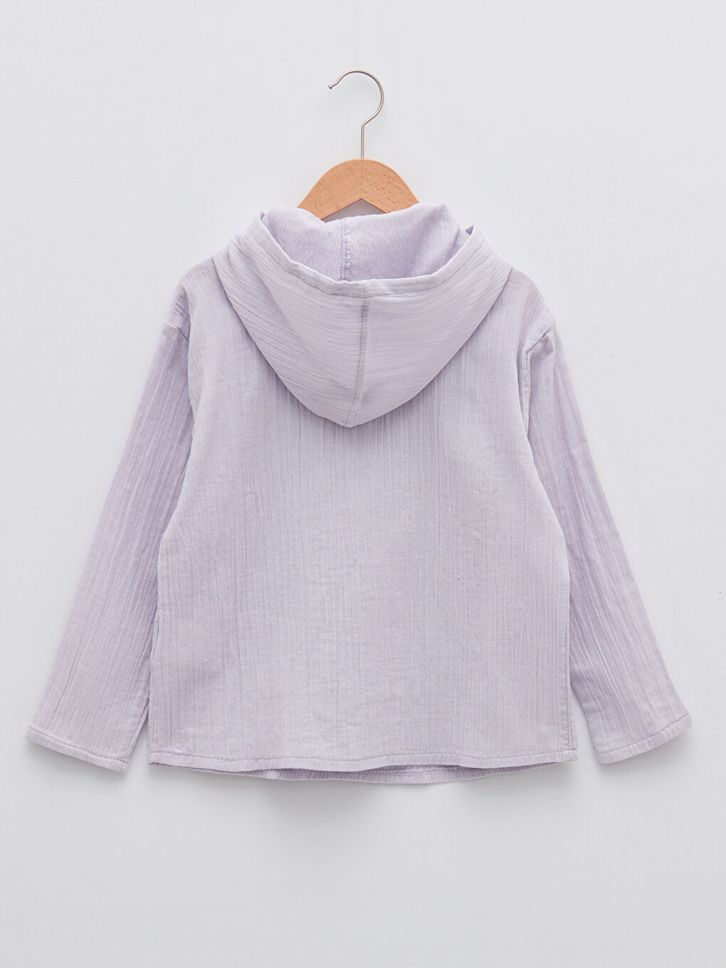 LCW Kids Chemise Basique à Capuche Manches Longues en Coton pour Filles -S23538Z4-G7T