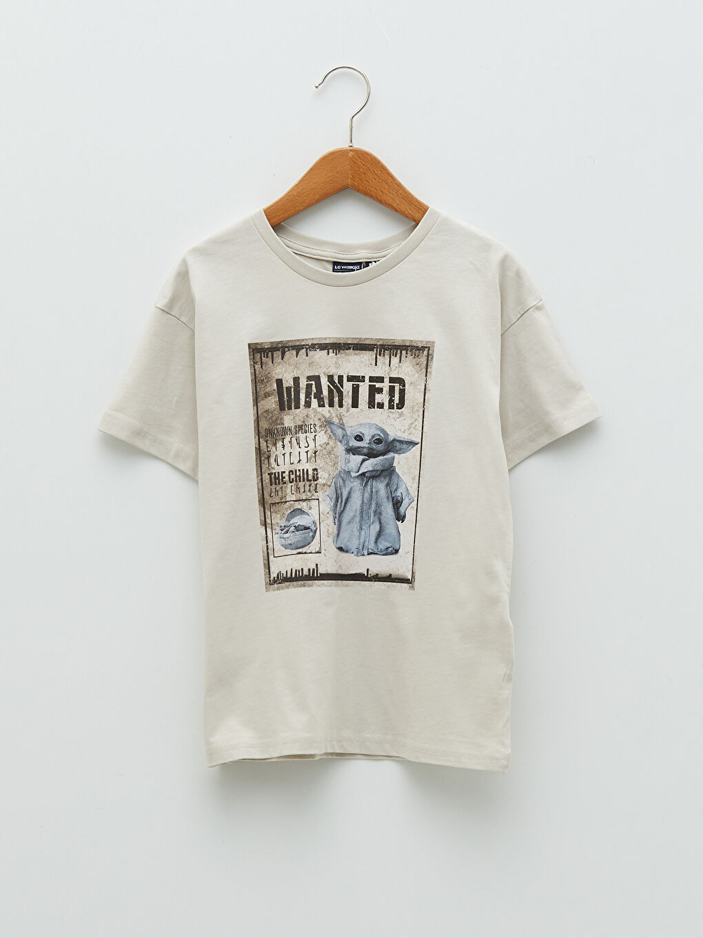 LCW Kids Rundhalsausschnitt Star Wars Bedrucktes Kurzarm Baumwolle Jungen T-Shirt -S23554Z4-G7L
