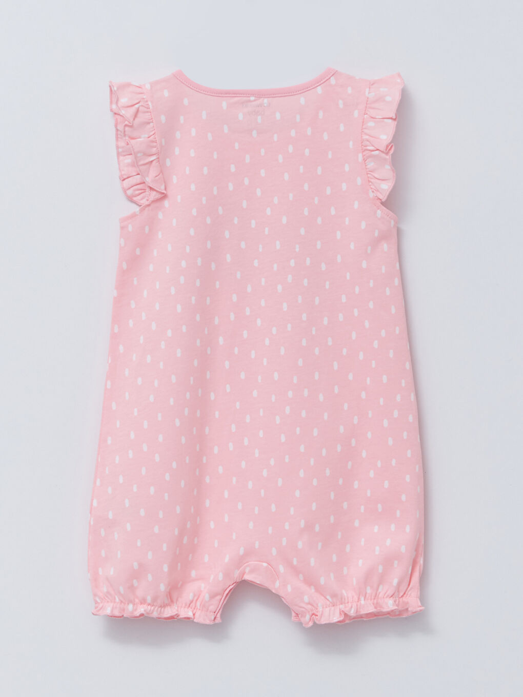 Crew Neck Minnie Mouse Printed Cotton Baby Girl Rompers 2 Pack-3