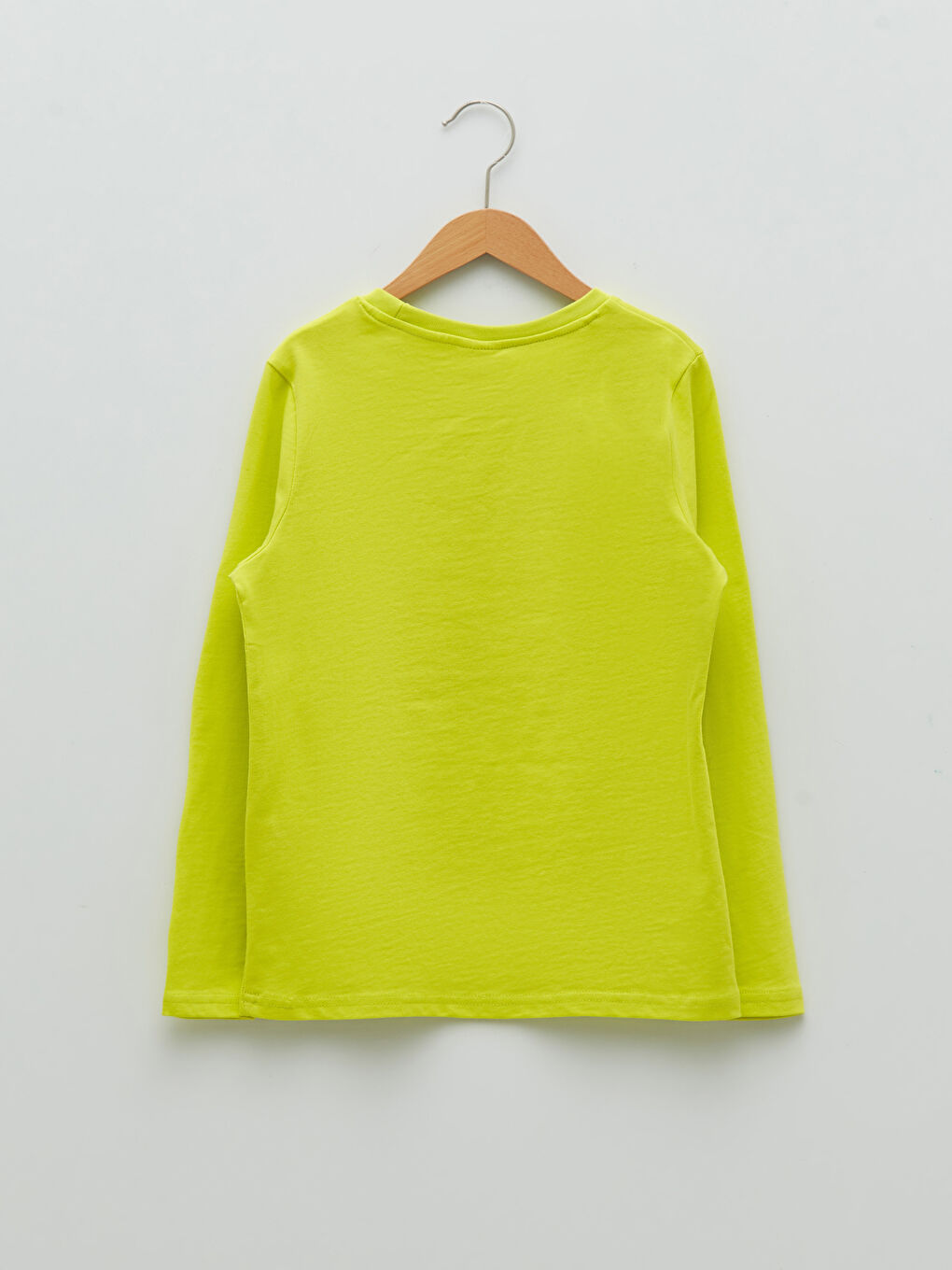 LCW Kids Crew Neck Printed Reflector Detailed Long Sleeve Cotton Boy T-Shirt -S23605Z4-FZN