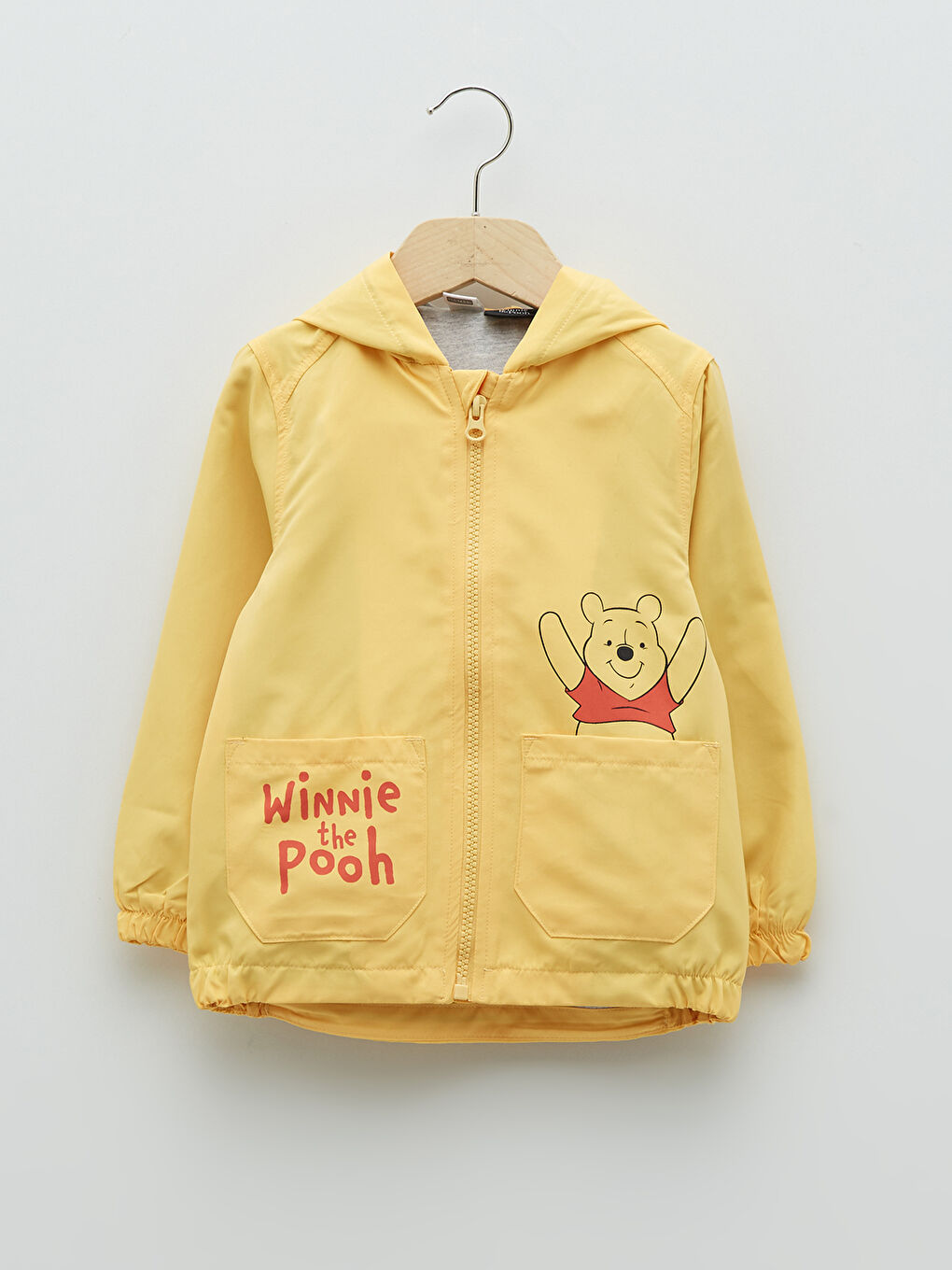 LCW baby Hooded Long Sleeve Winnie the Pooh Printed Baby Boy Coat -S23632Z1-G3J