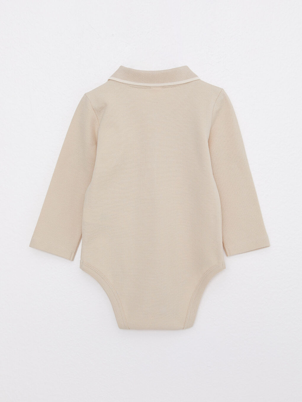 LCW baby Polo Neck Long Sleeve Basic Cotton Baby Boy Rompers -S23656Z1-Q61