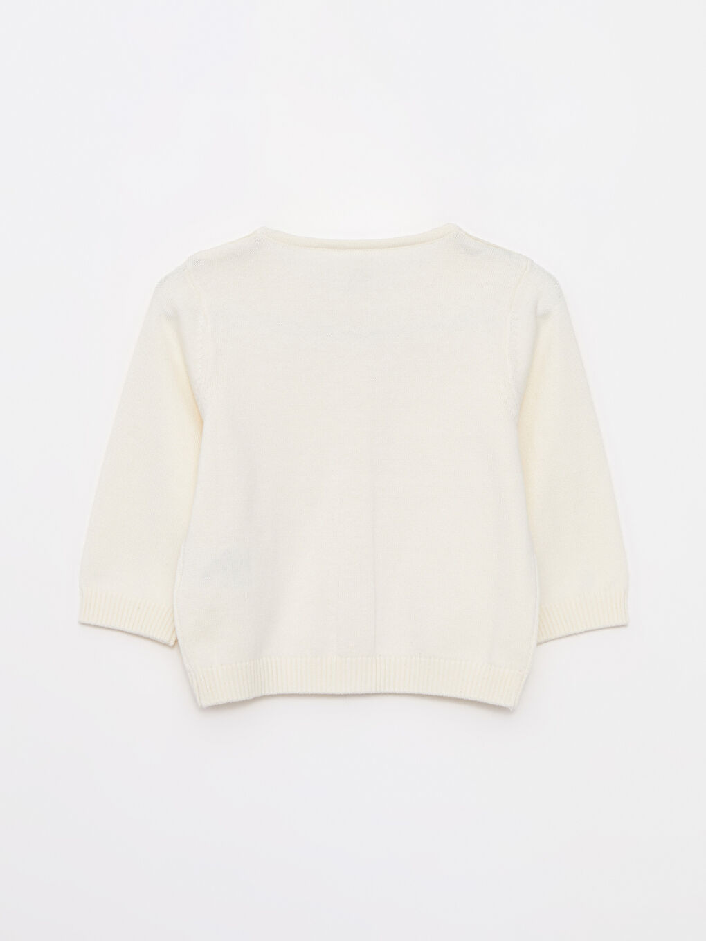 Baby Collar Long Sleeve Cotton Baby Girl Knitwear Cardigan-2