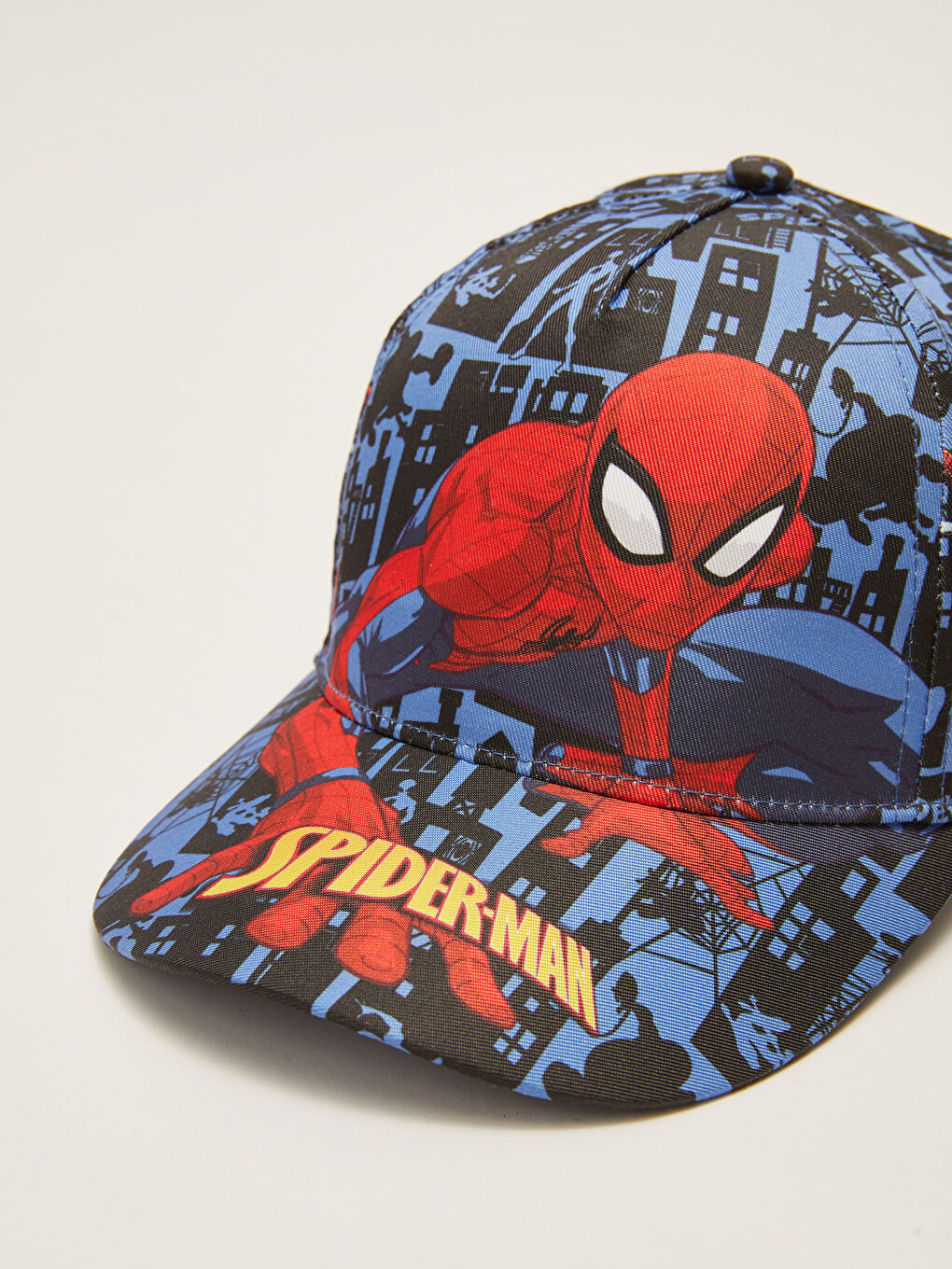 Mavi Spider-Man Lisanslı Erkek Çocuk Kep Şapka-1